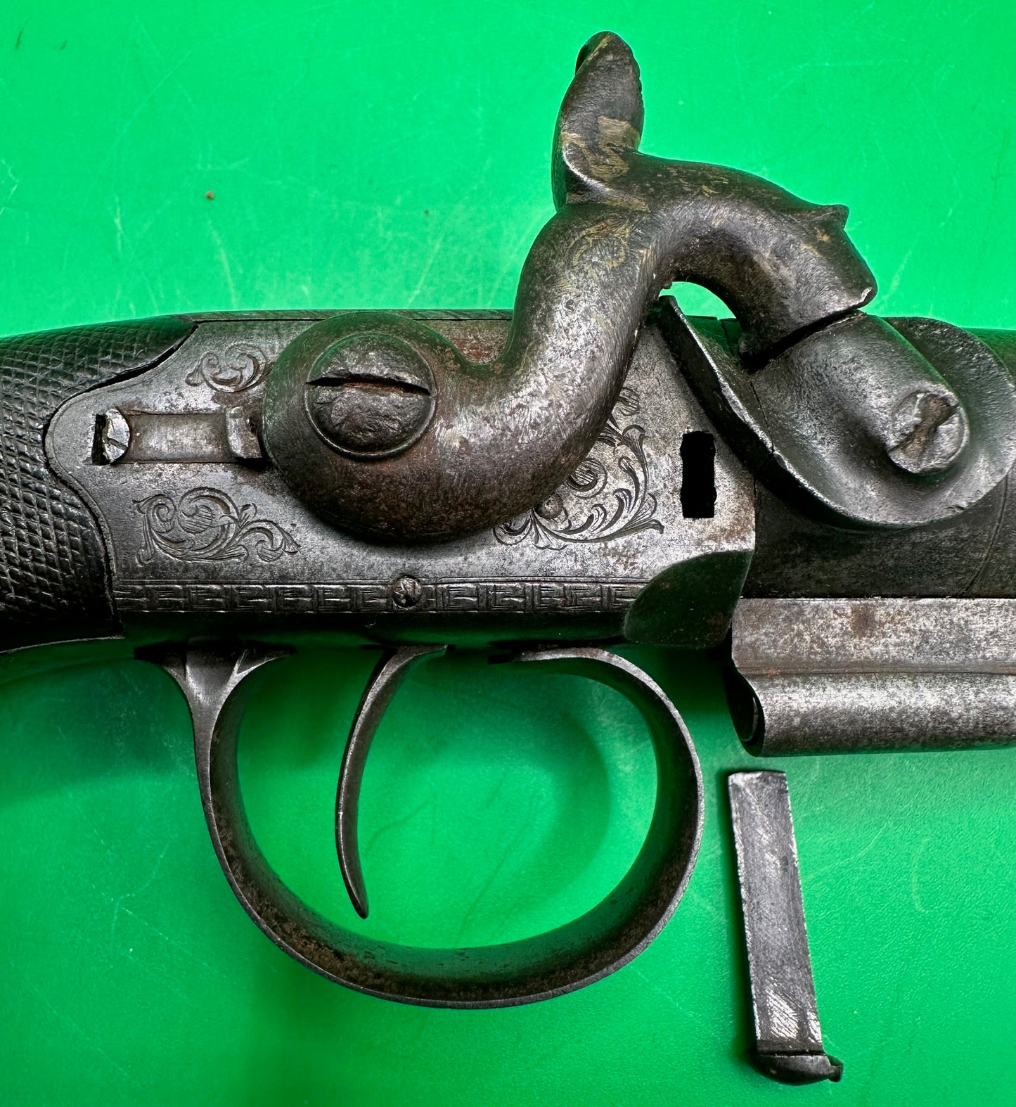 Scarce Manstopper Belt Boxlock Percussion Pistol - Bristol