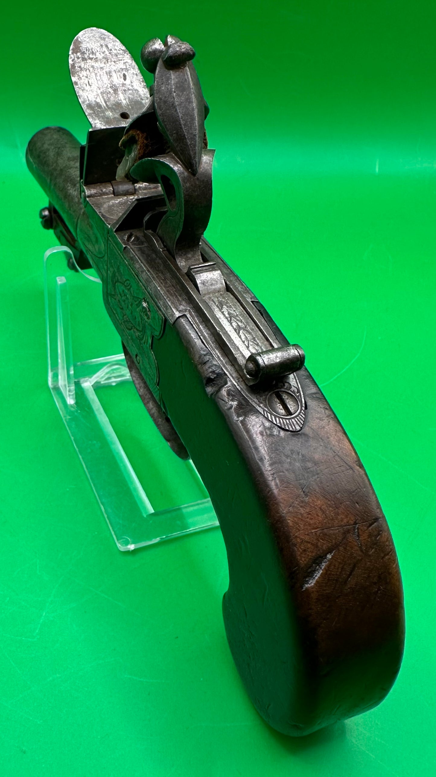 Flintlock Bayonet Pocket Pistol By G & J Wallis - Hull