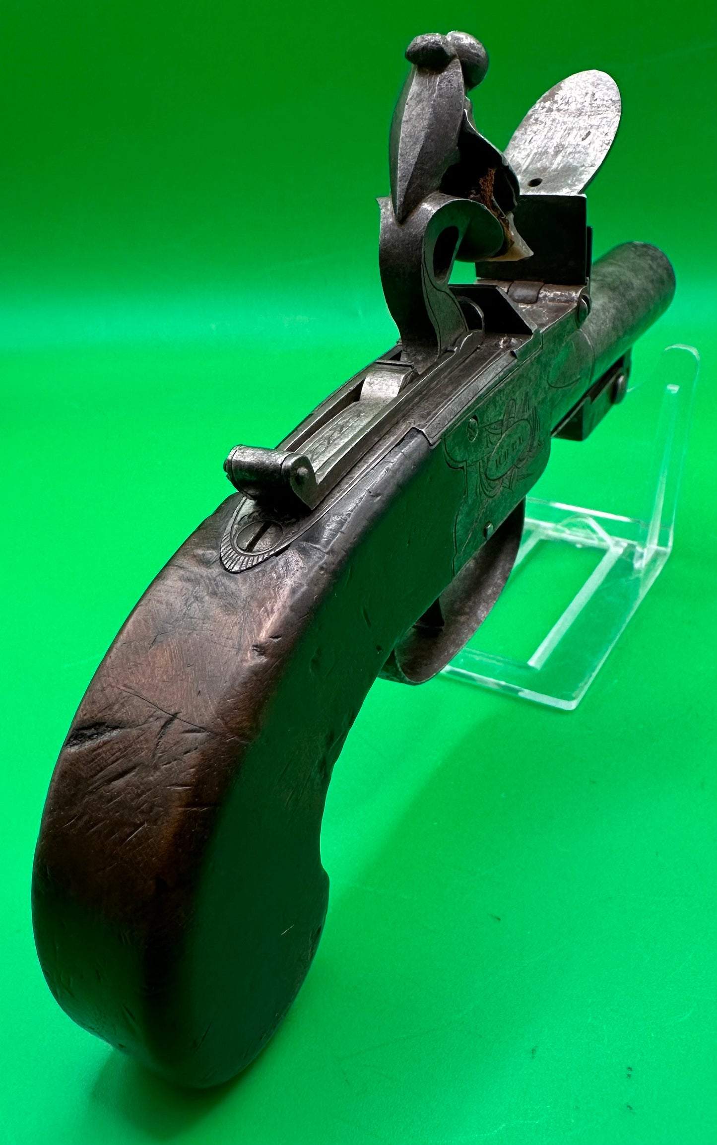 Flintlock Bayonet Pocket Pistol By G & J Wallis - Hull