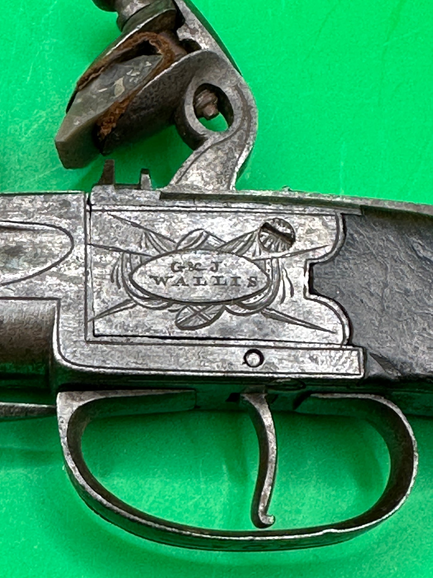Flintlock Bayonet Pocket Pistol By G & J Wallis - Hull