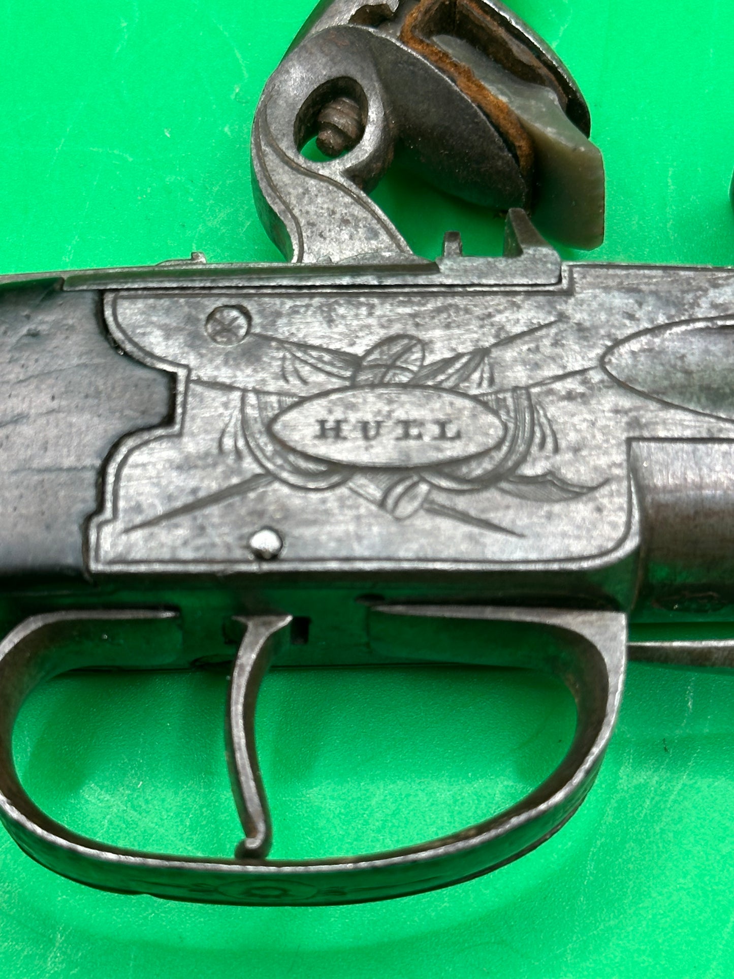 Flintlock Bayonet Pocket Pistol By G & J Wallis - Hull