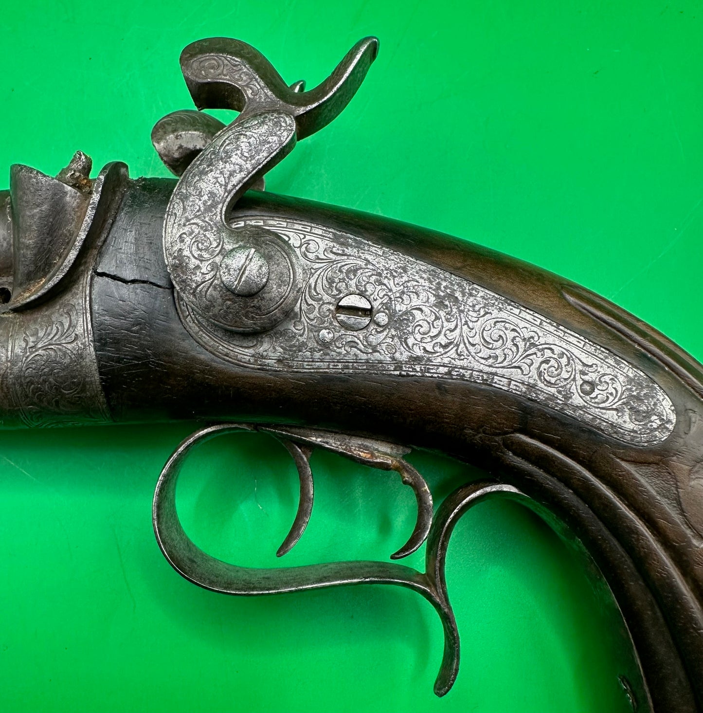Belgian Percussion Cap Howdah or Officers Pistol
