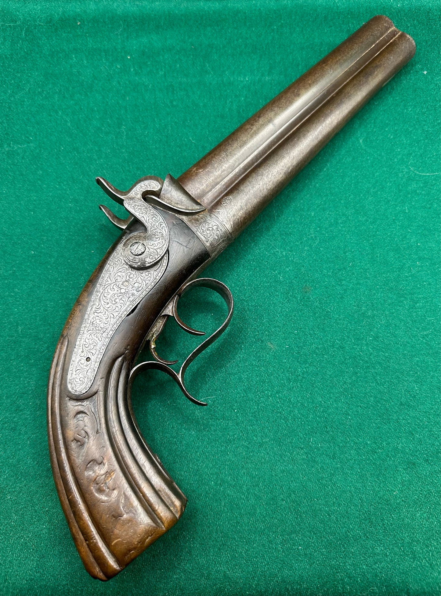 Belgian Percussion Cap Howdah or Officers Pistol