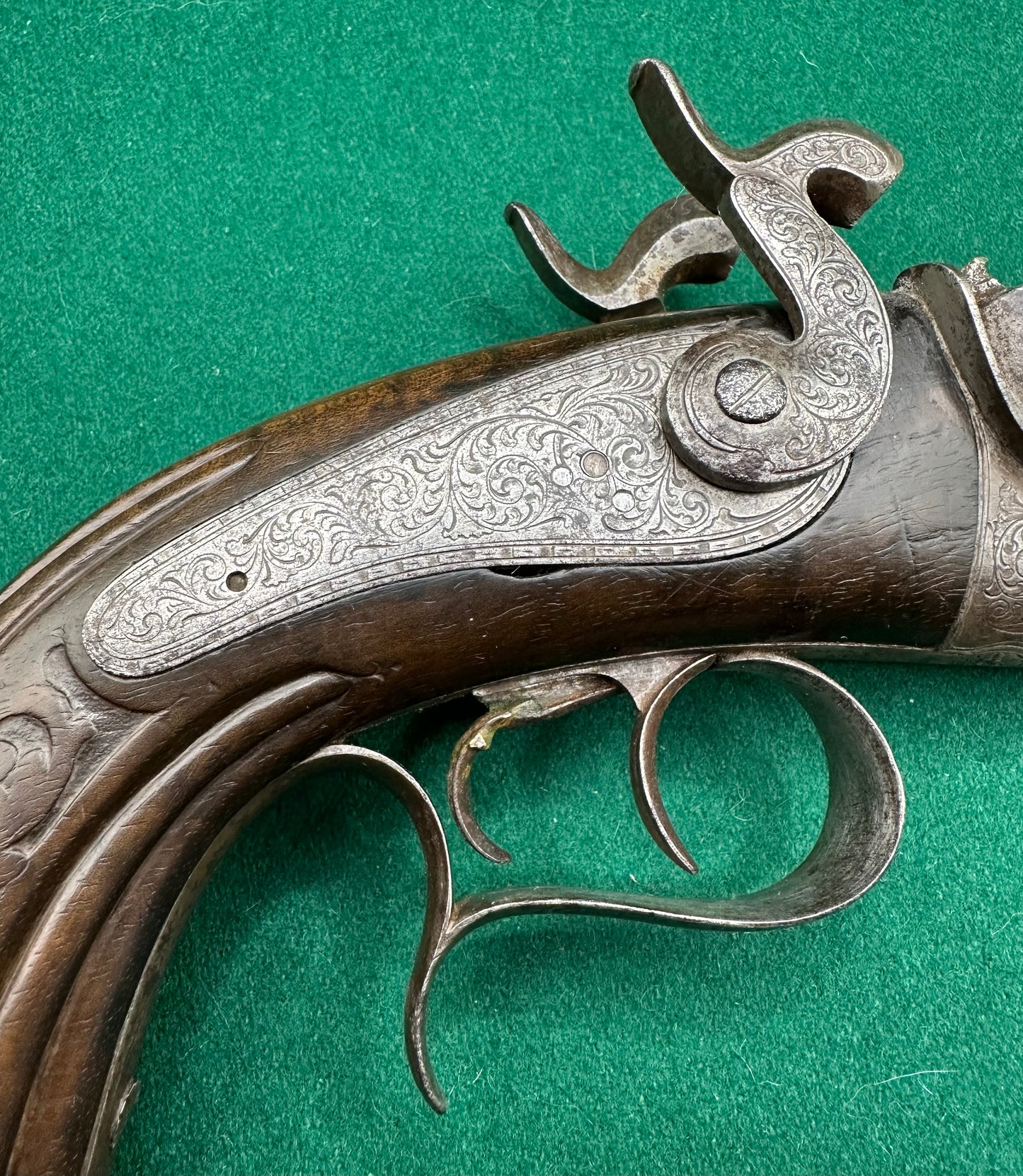 Belgian Percussion Cap Howdah or Officers Pistol