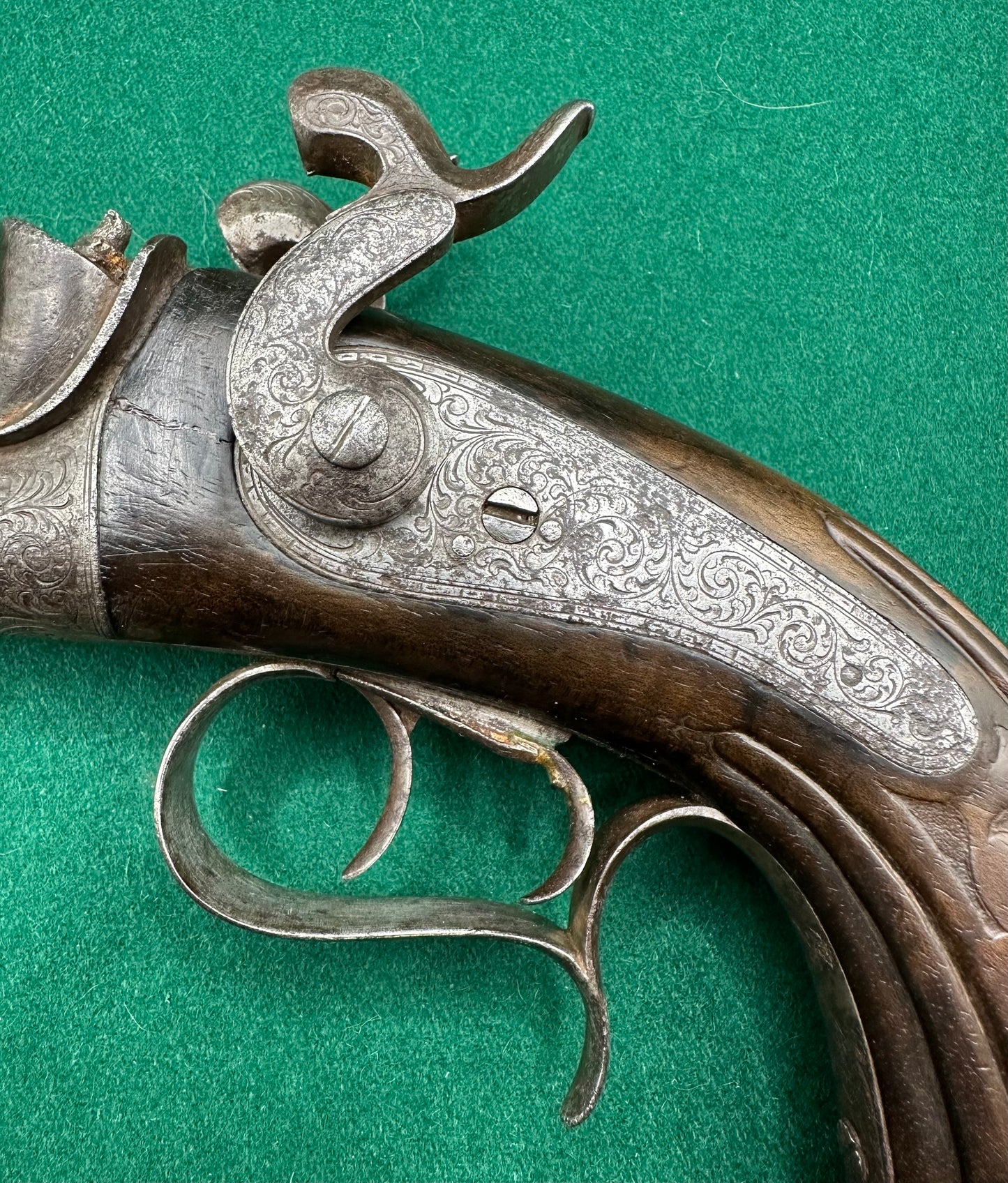 Belgian Percussion Cap Howdah or Officers Pistol