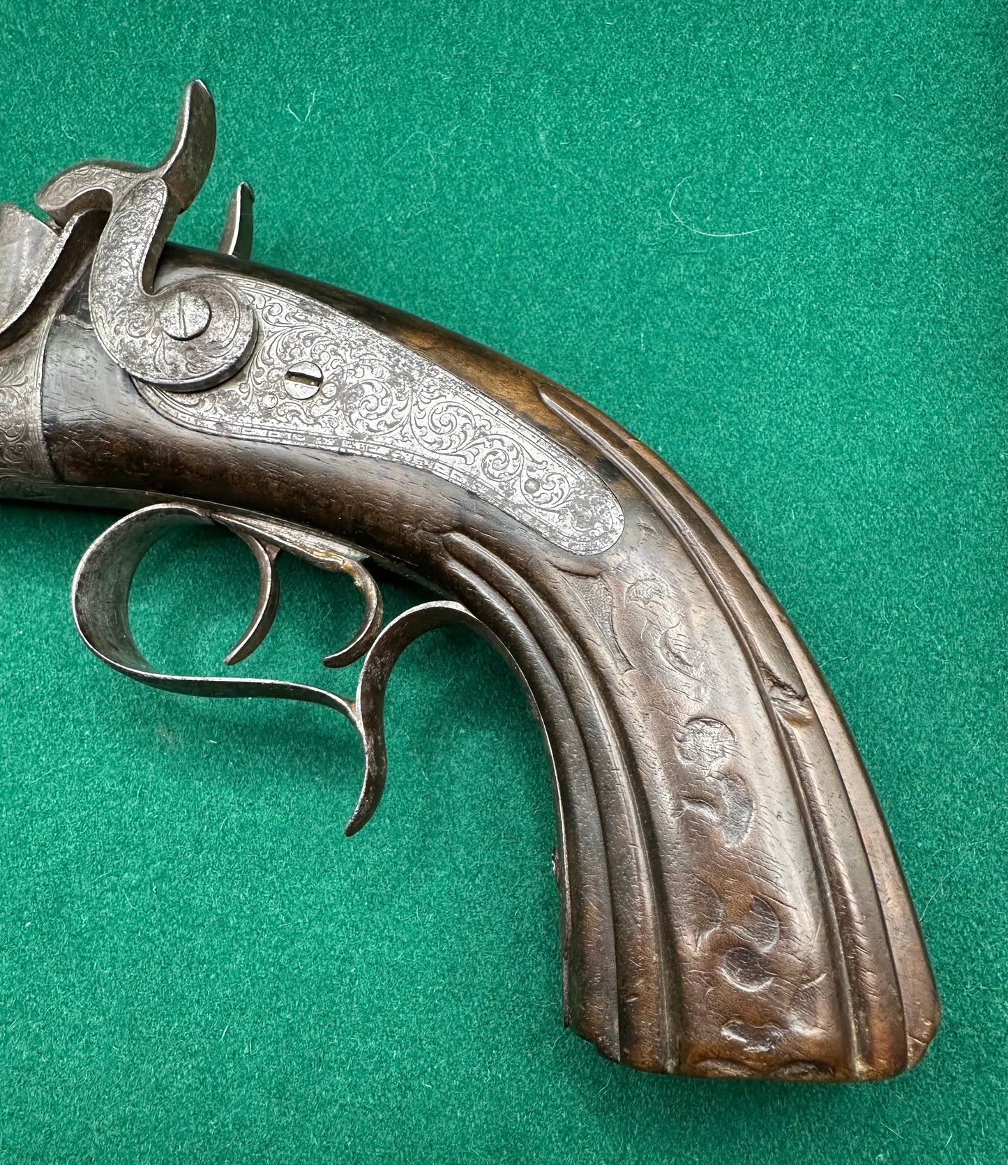 Belgian Percussion Cap Howdah or Officers Pistol