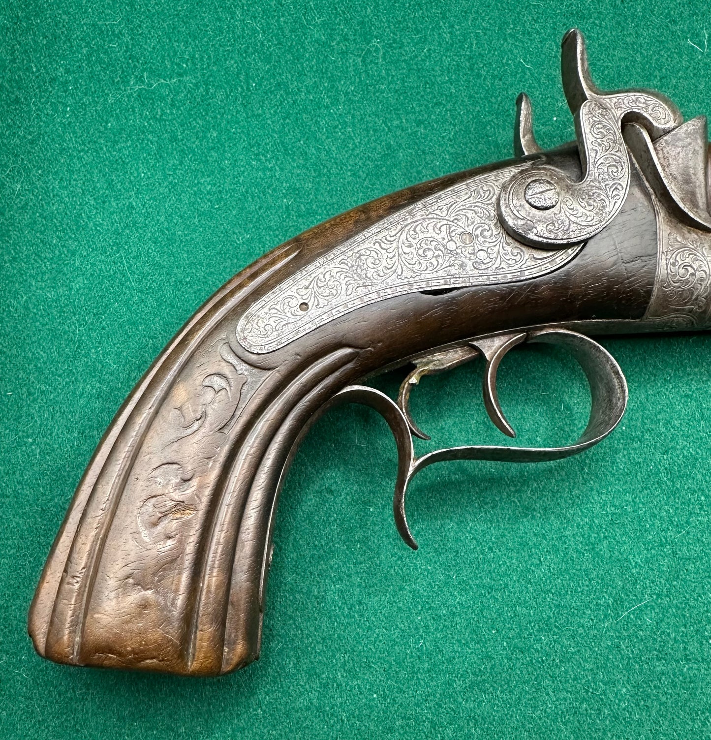 Belgian Percussion Cap Howdah or Officers Pistol
