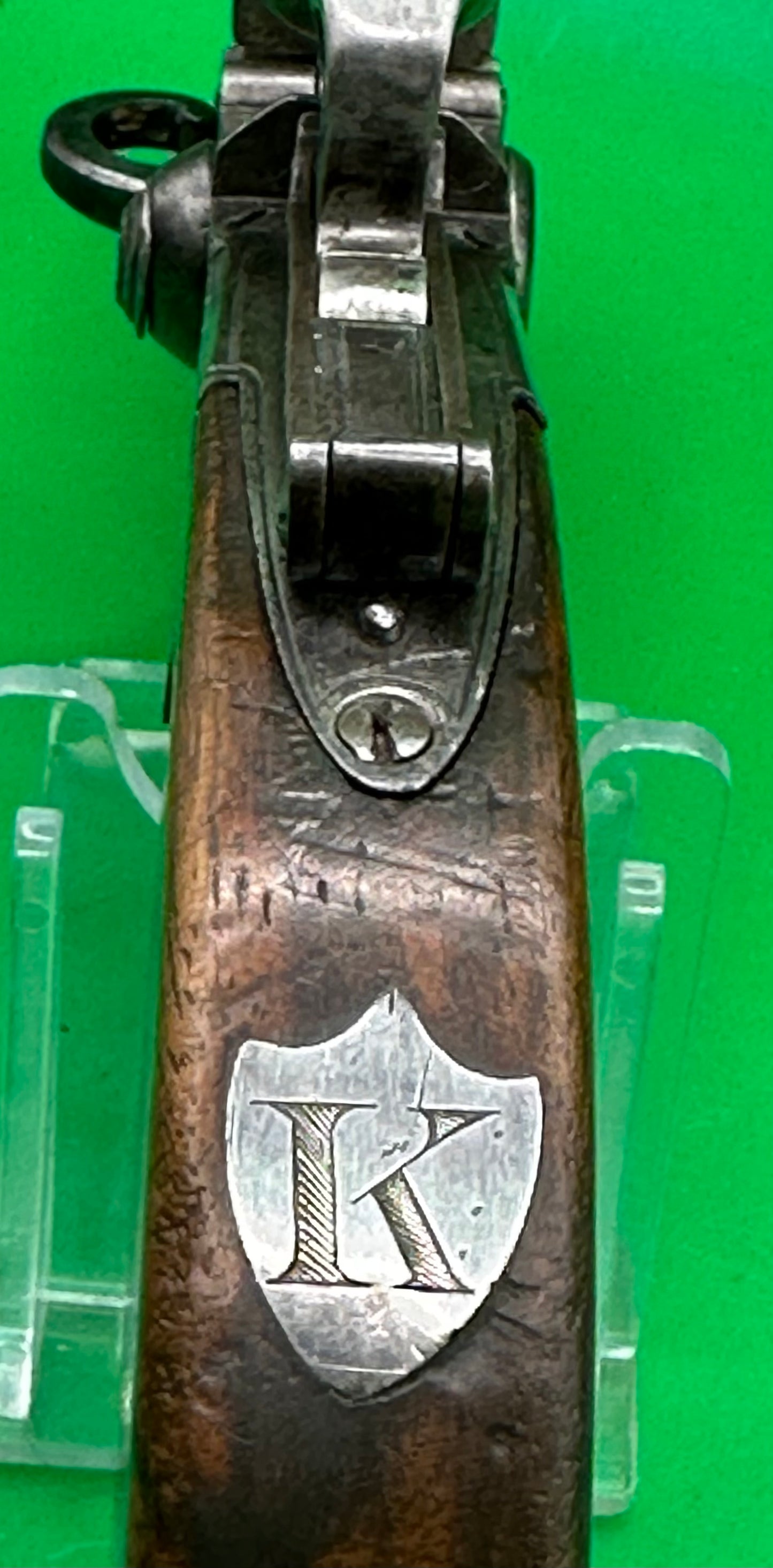 Tap Action Double Barreled Flintlock Pistol By P. Bond
