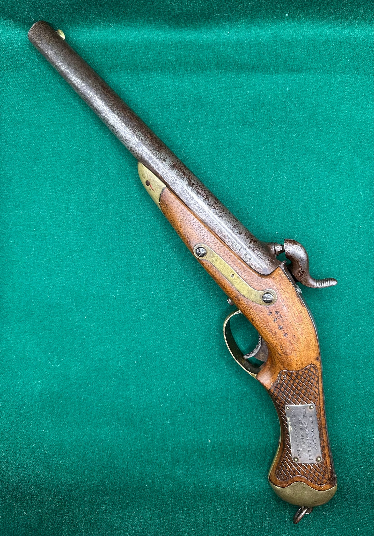 Scarce Swedish Model 1850 Cavalry Pistol