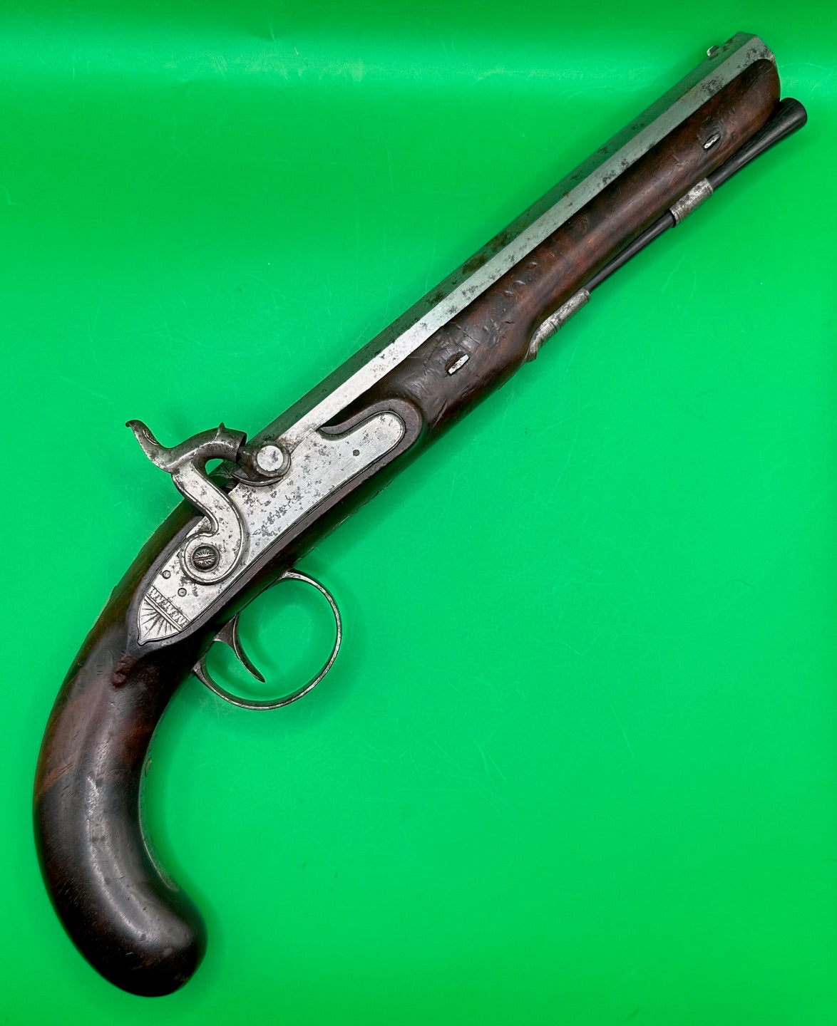 English Percussion Cap Holster/Officers/Dueling Pistol By Patrick, Liverpool
