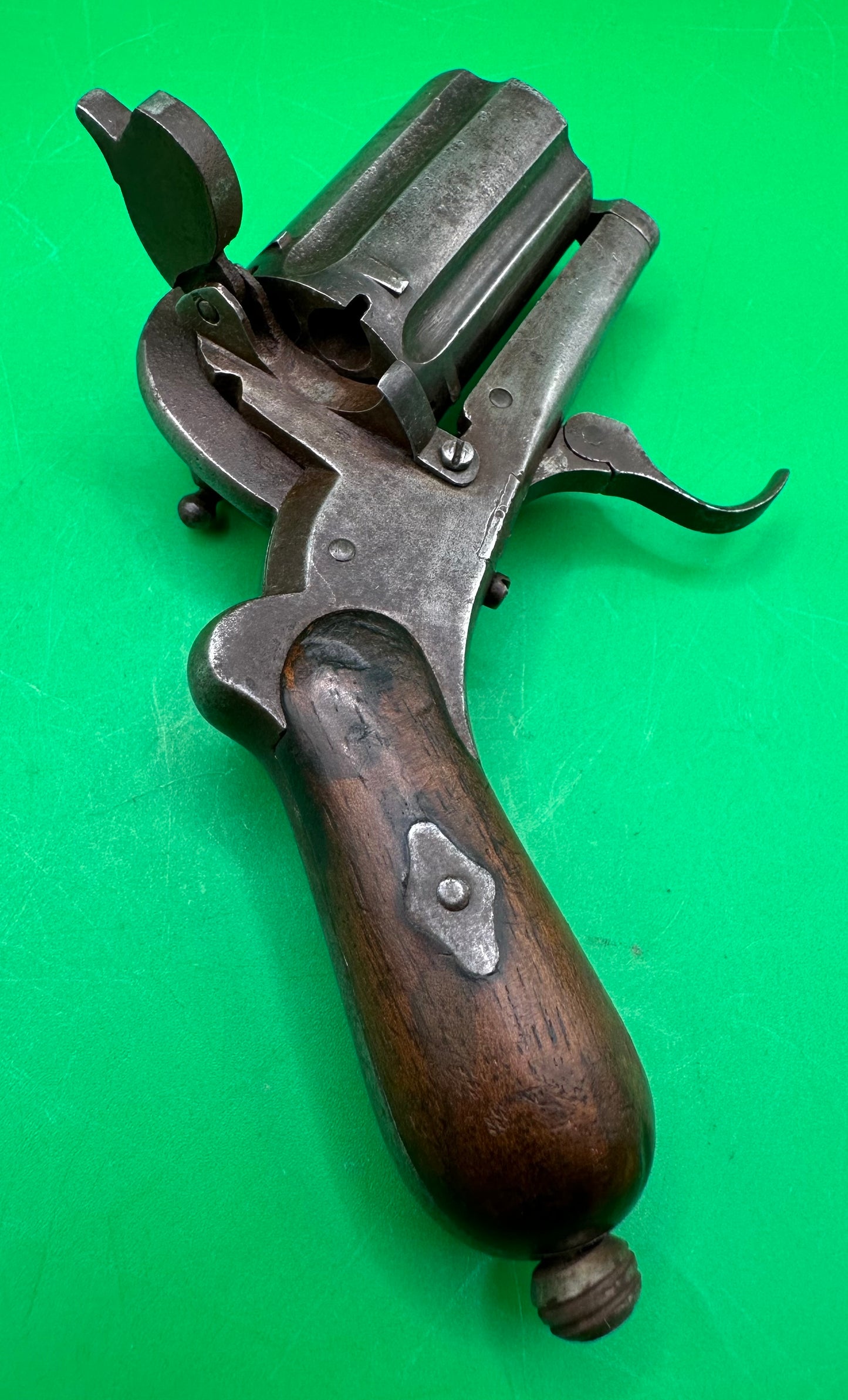 6 Shot Rifled Pinfire Pepperbox Revolver