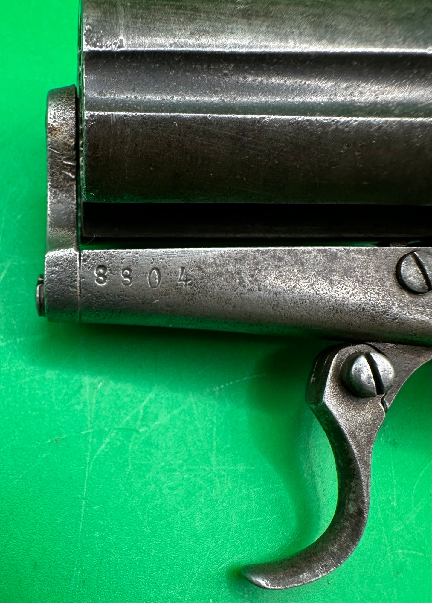 6 Shot Rifled Pinfire Pepperbox Revolver