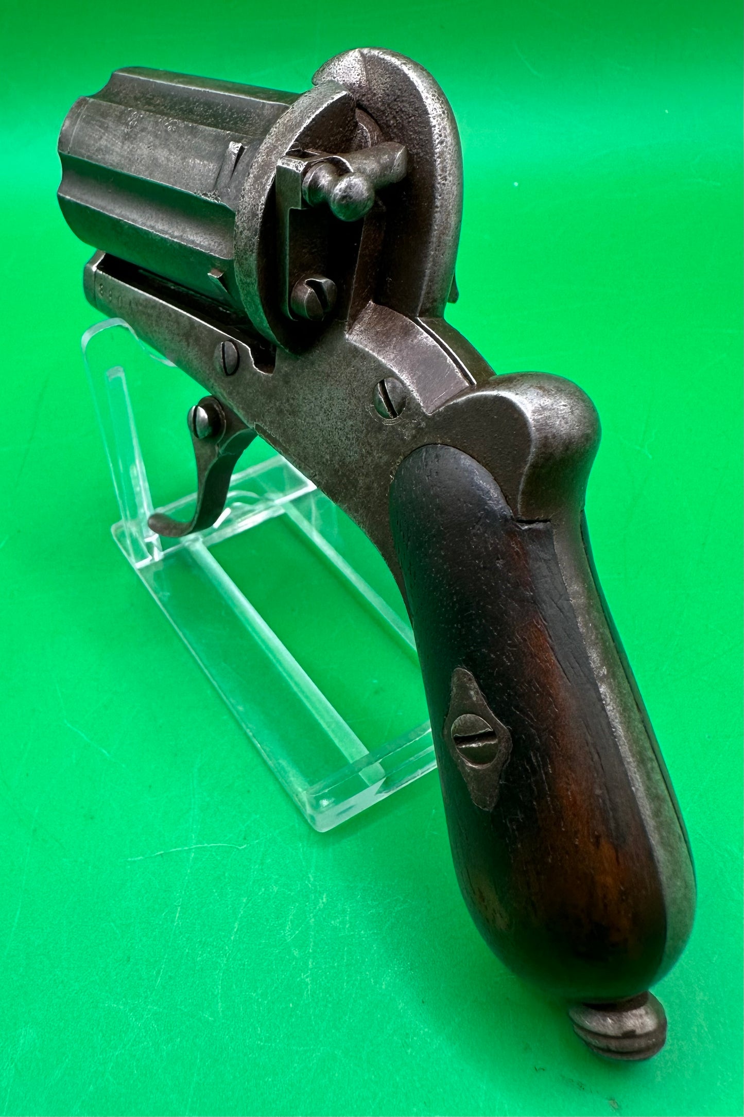 6 Shot Rifled Pinfire Pepperbox Revolver
