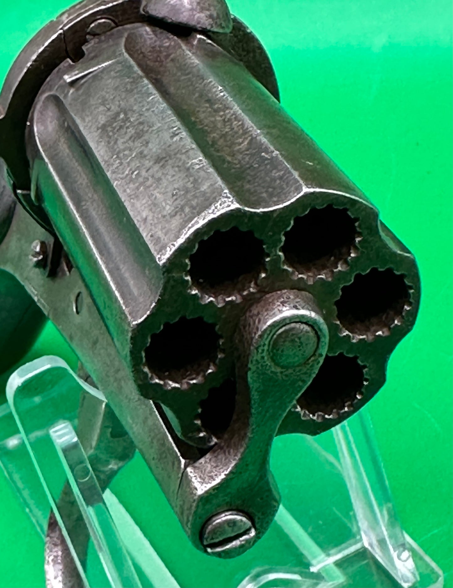 6 Shot Rifled Pinfire Pepperbox Revolver