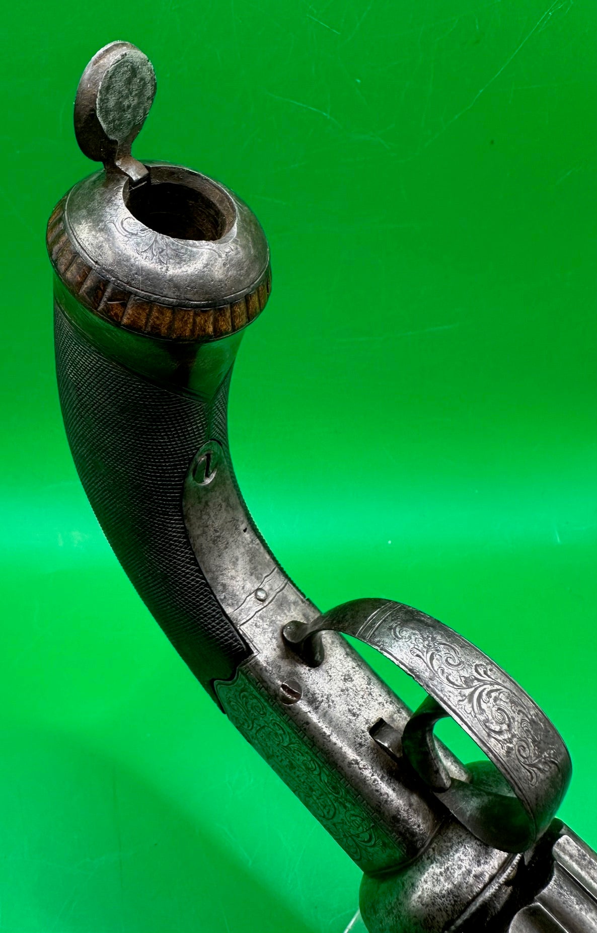 Rare 8 Shot Percussion Cap Pepperbox Revolver