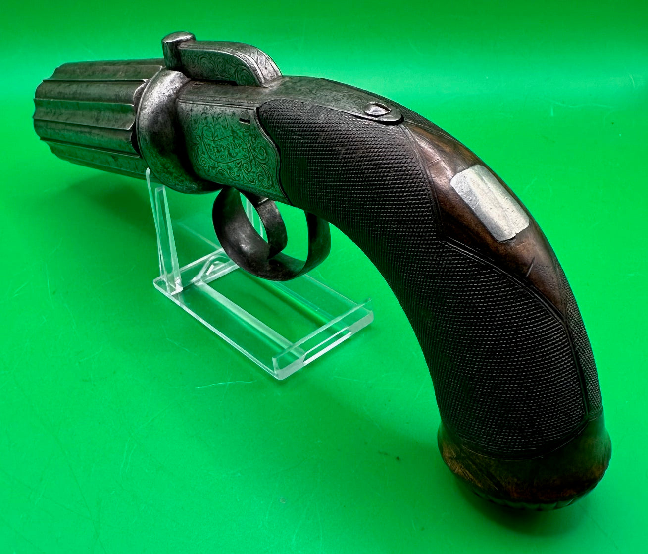 Rare 8 Shot Percussion Cap Pepperbox Revolver