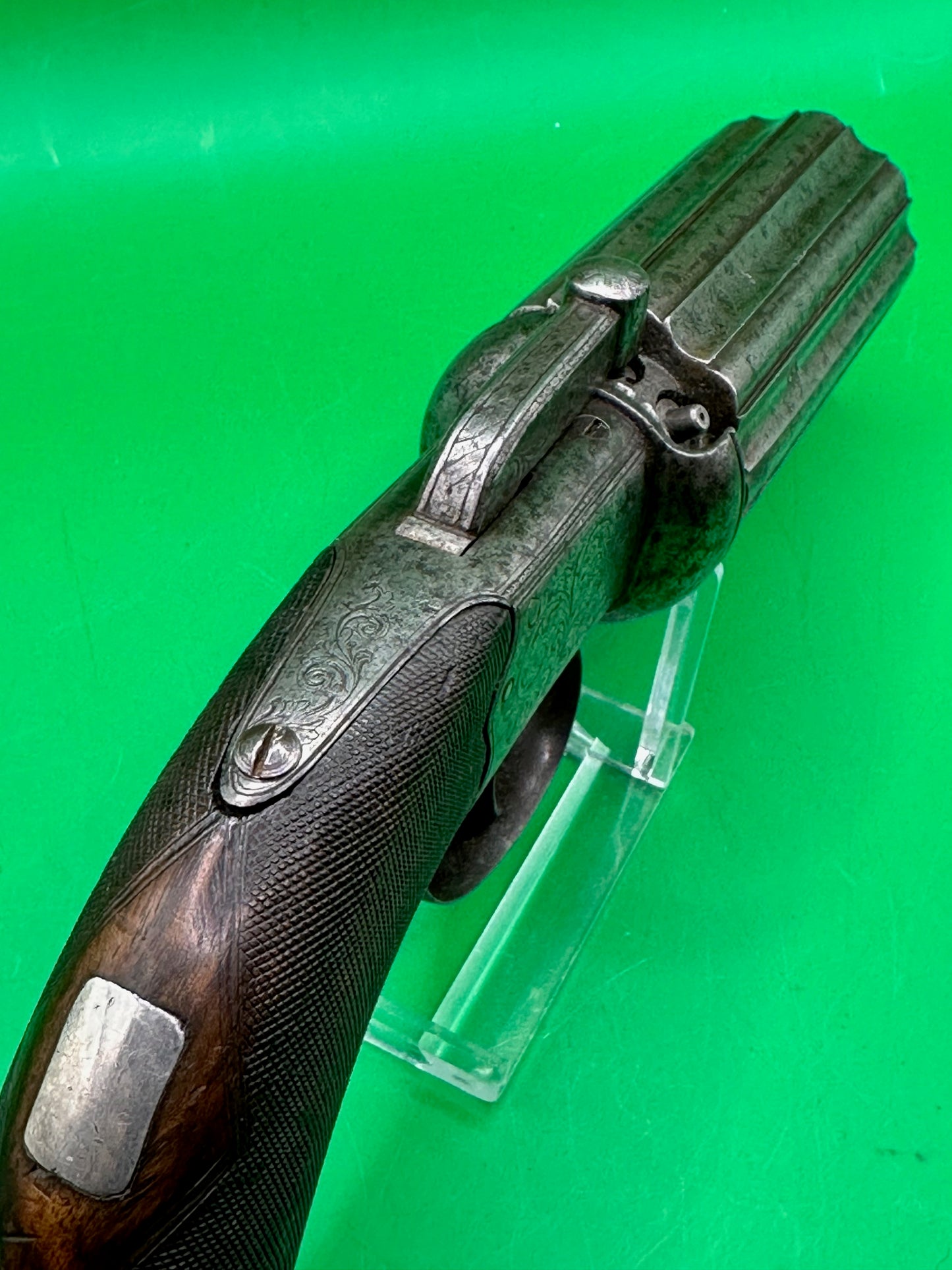 Rare 8 Shot Percussion Cap Pepperbox Revolver