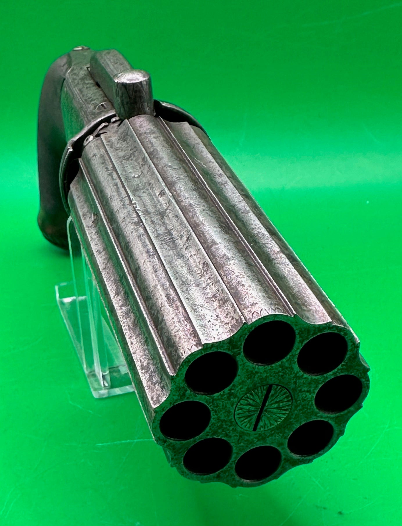 Rare 8 Shot Percussion Cap Pepperbox Revolver