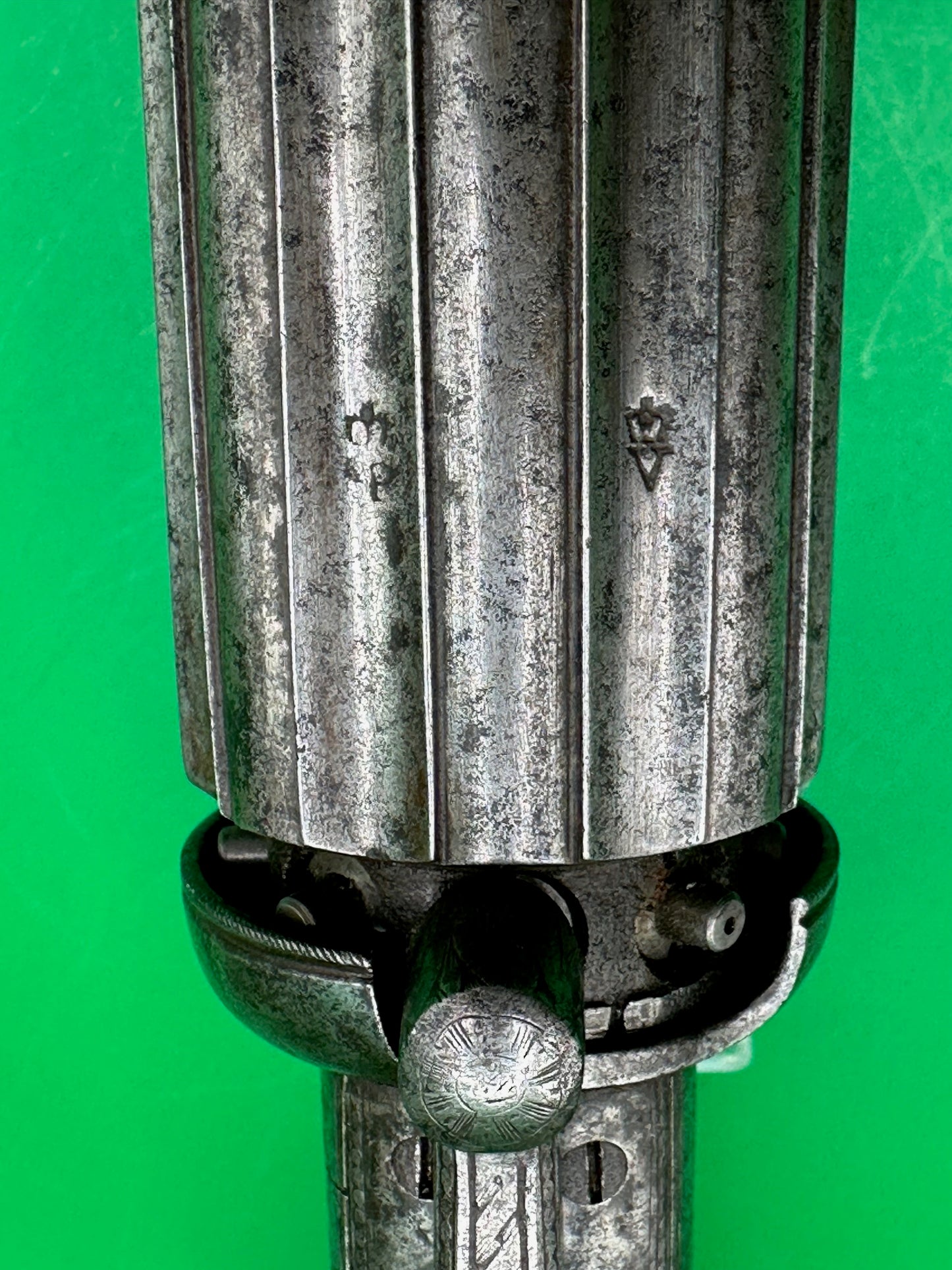 Rare 8 Shot Percussion Cap Pepperbox Revolver