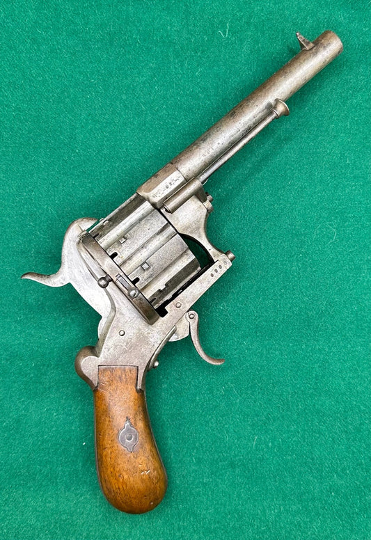 A Scarce 10 Shot French Pinfire Revolver