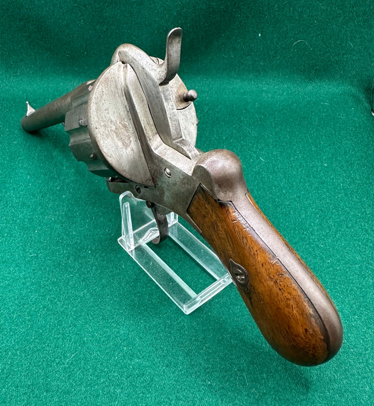 A Scarce 10 Shot French Pinfire Revolver