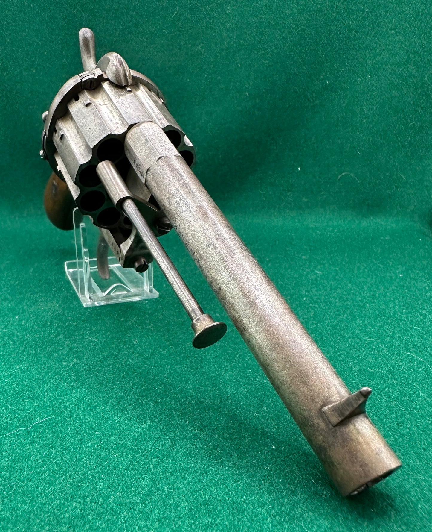 A Scarce 10 Shot French Pinfire Revolver