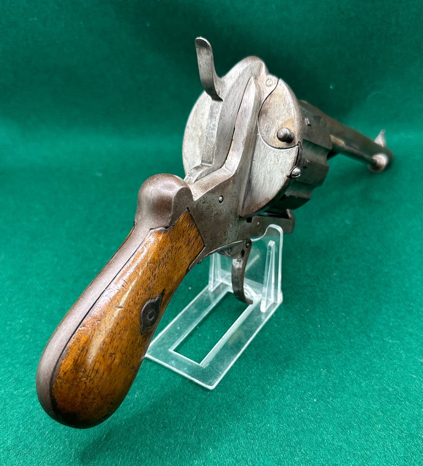 A Scarce 10 Shot French Pinfire Revolver