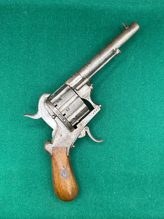 A Scarce 10 Shot French Pinfire Revolver