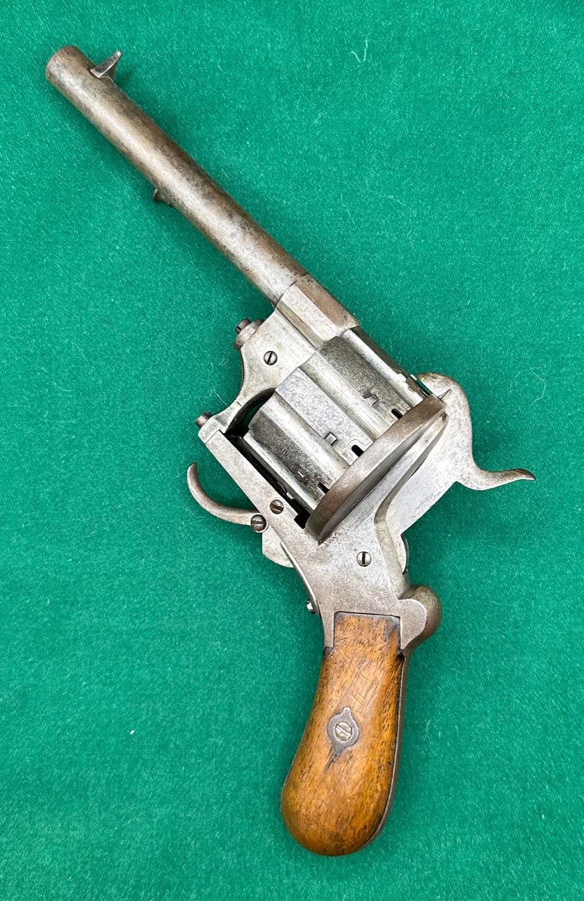 A Scarce 10 Shot French Pinfire Revolver