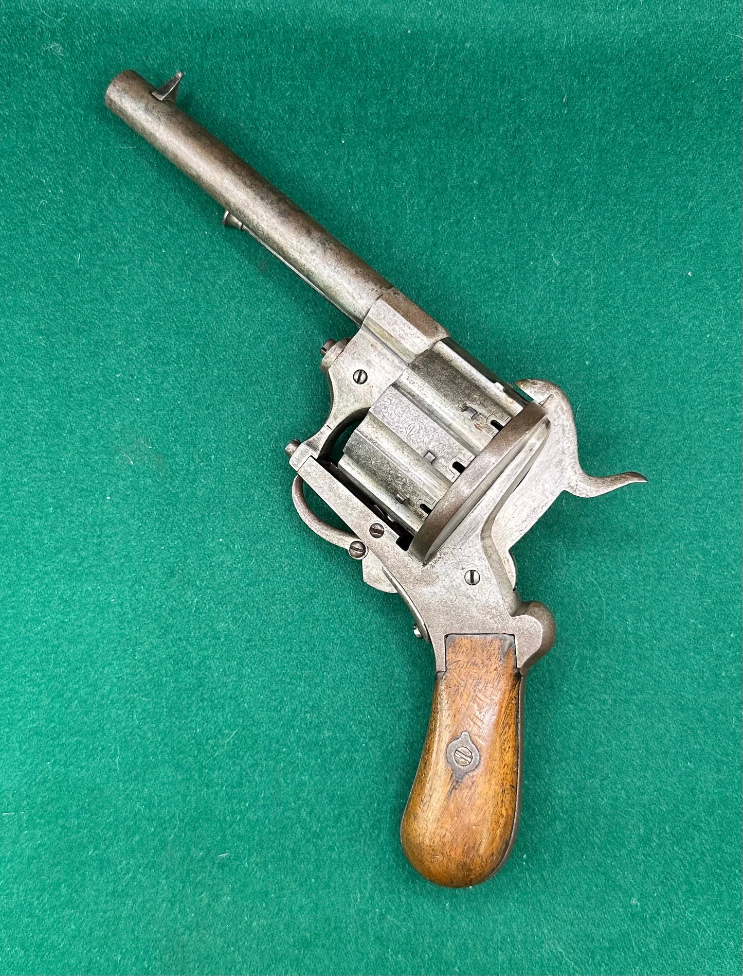 A Scarce 10 Shot French Pinfire Revolver