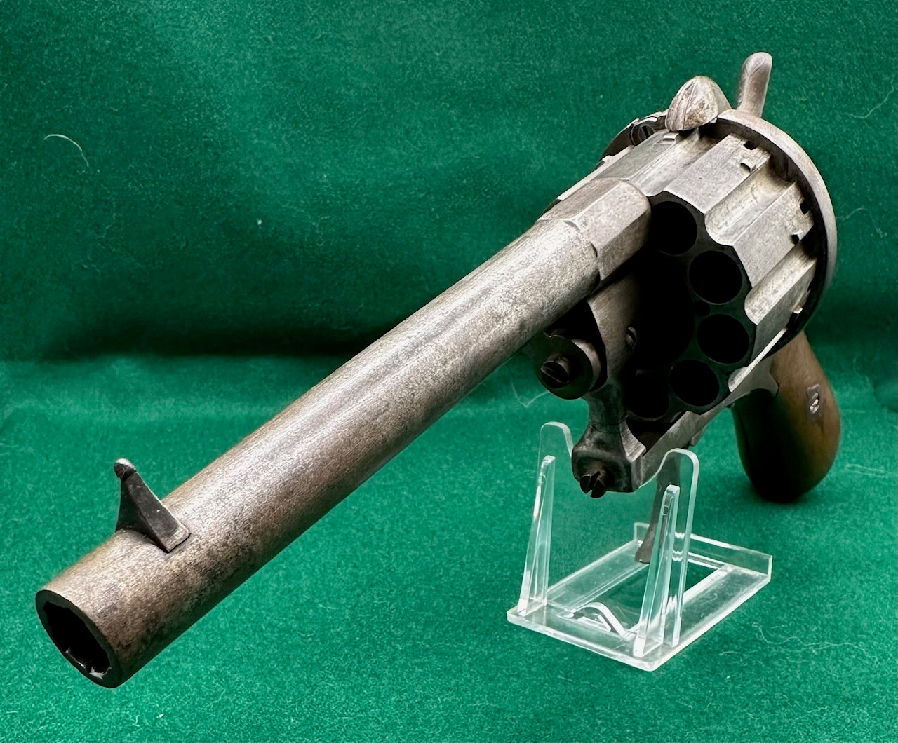 A Scarce 10 Shot French Pinfire Revolver