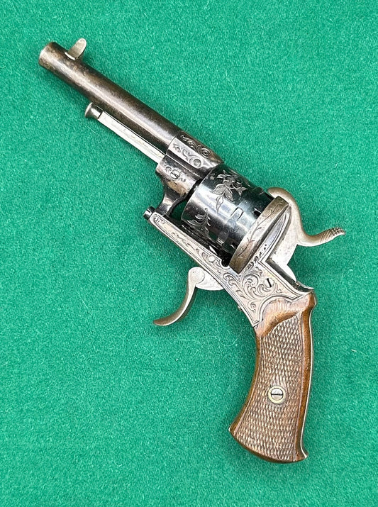 A Very Crisp Blued 7mm Pocket Pinfire Revolver