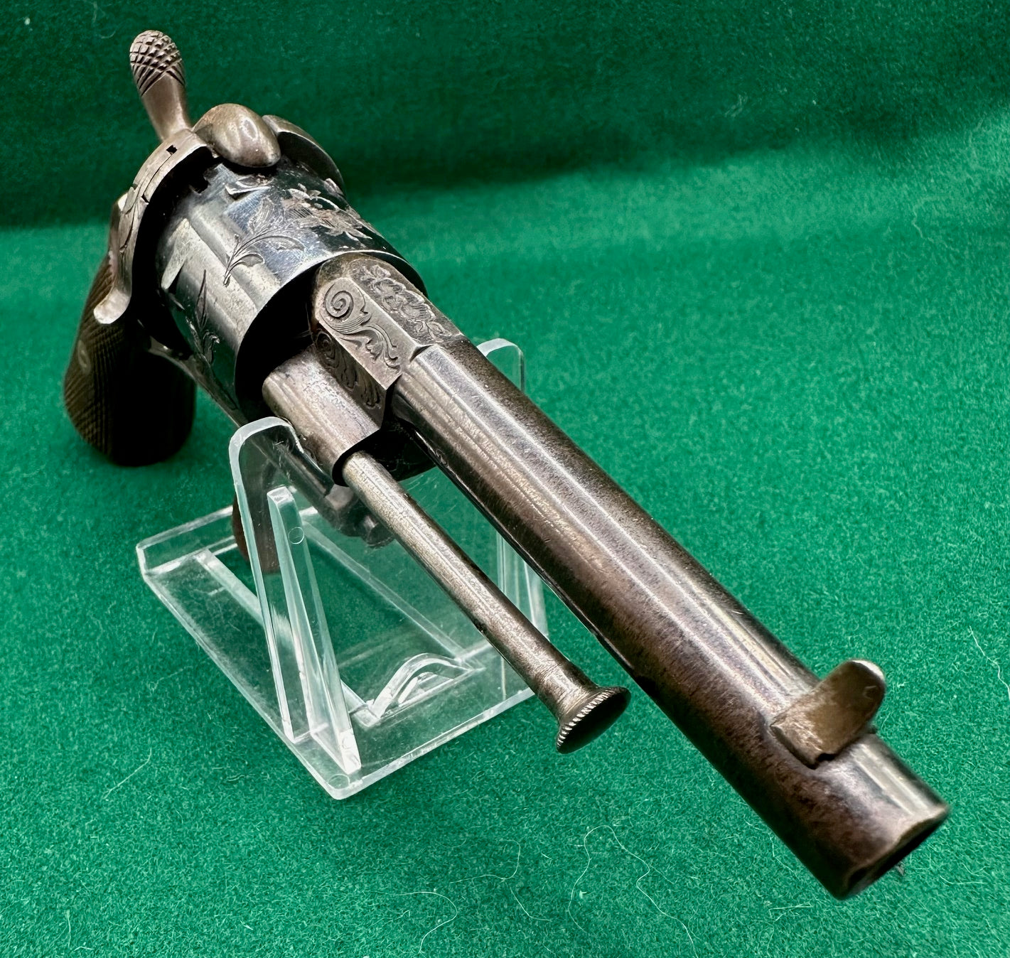 A Very Crisp Blued 7mm Pocket Pinfire Revolver