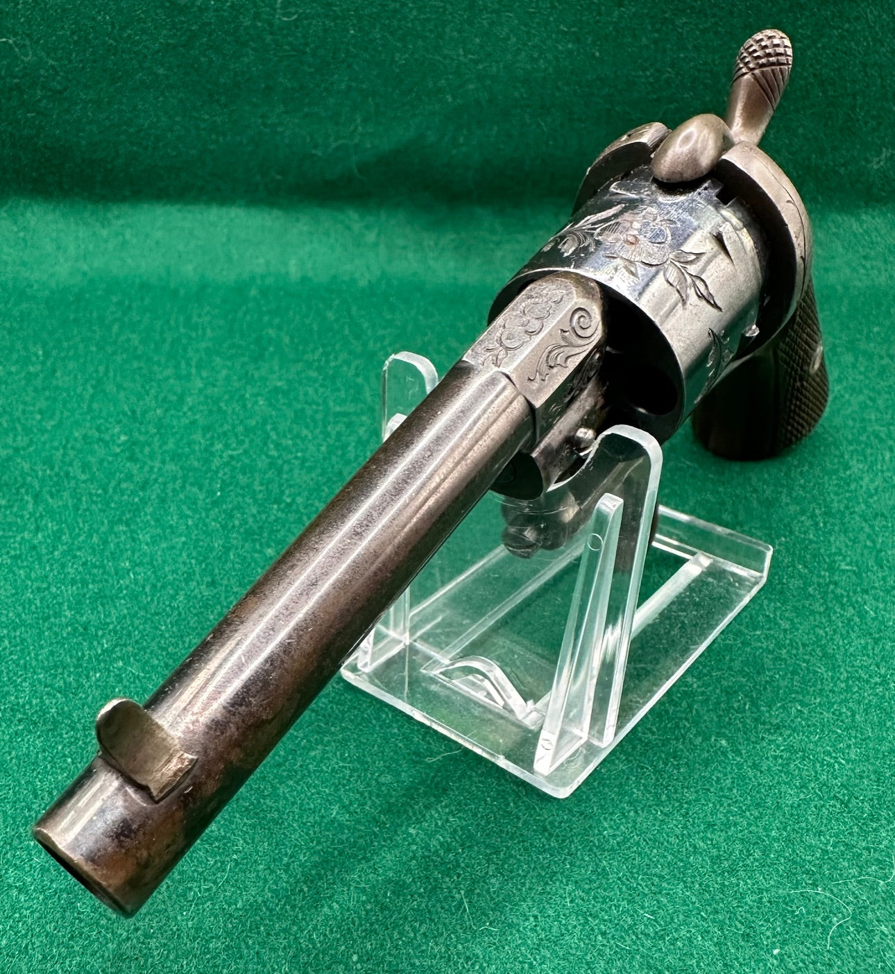 A Very Crisp Blued 7mm Pocket Pinfire Revolver