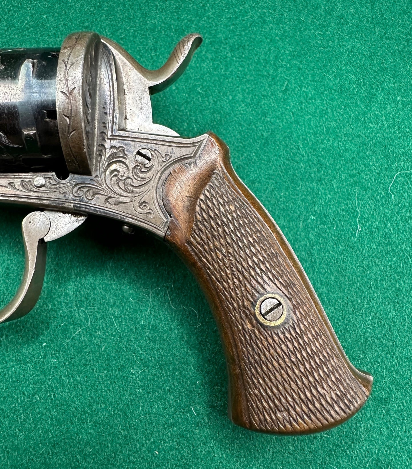 A Very Crisp Blued 7mm Pocket Pinfire Revolver
