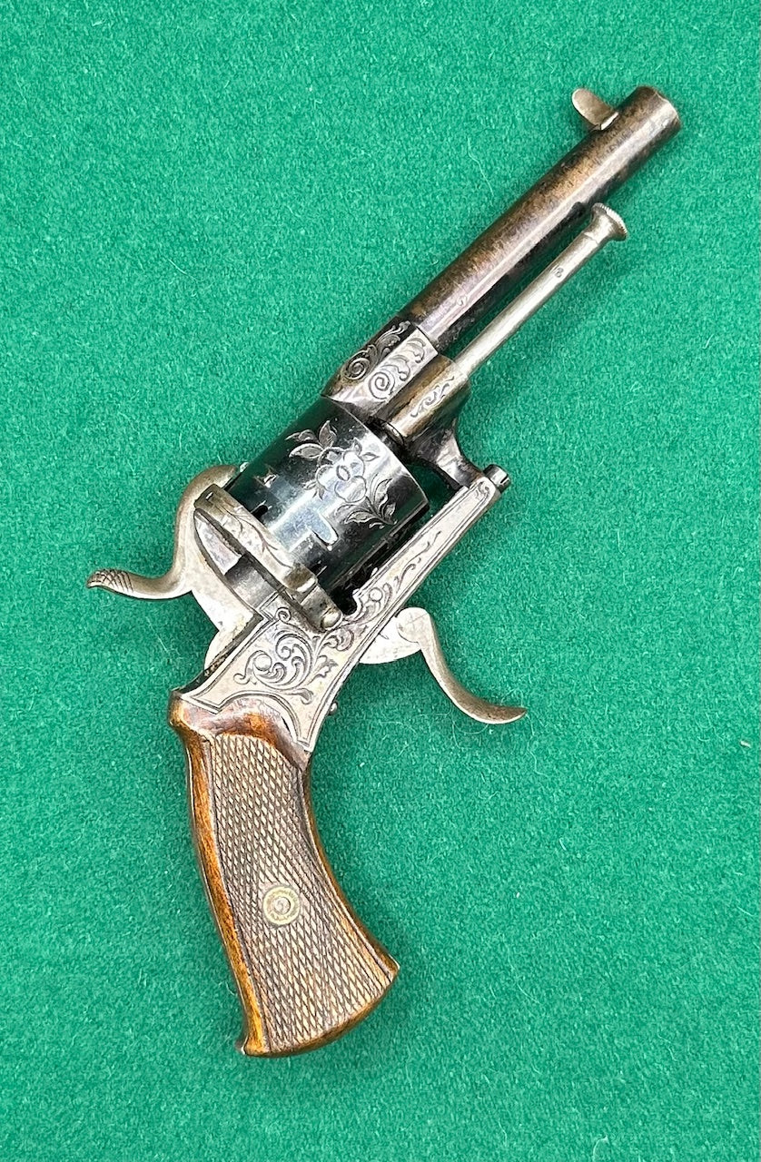 A Very Crisp Blued 7mm Pocket Pinfire Revolver