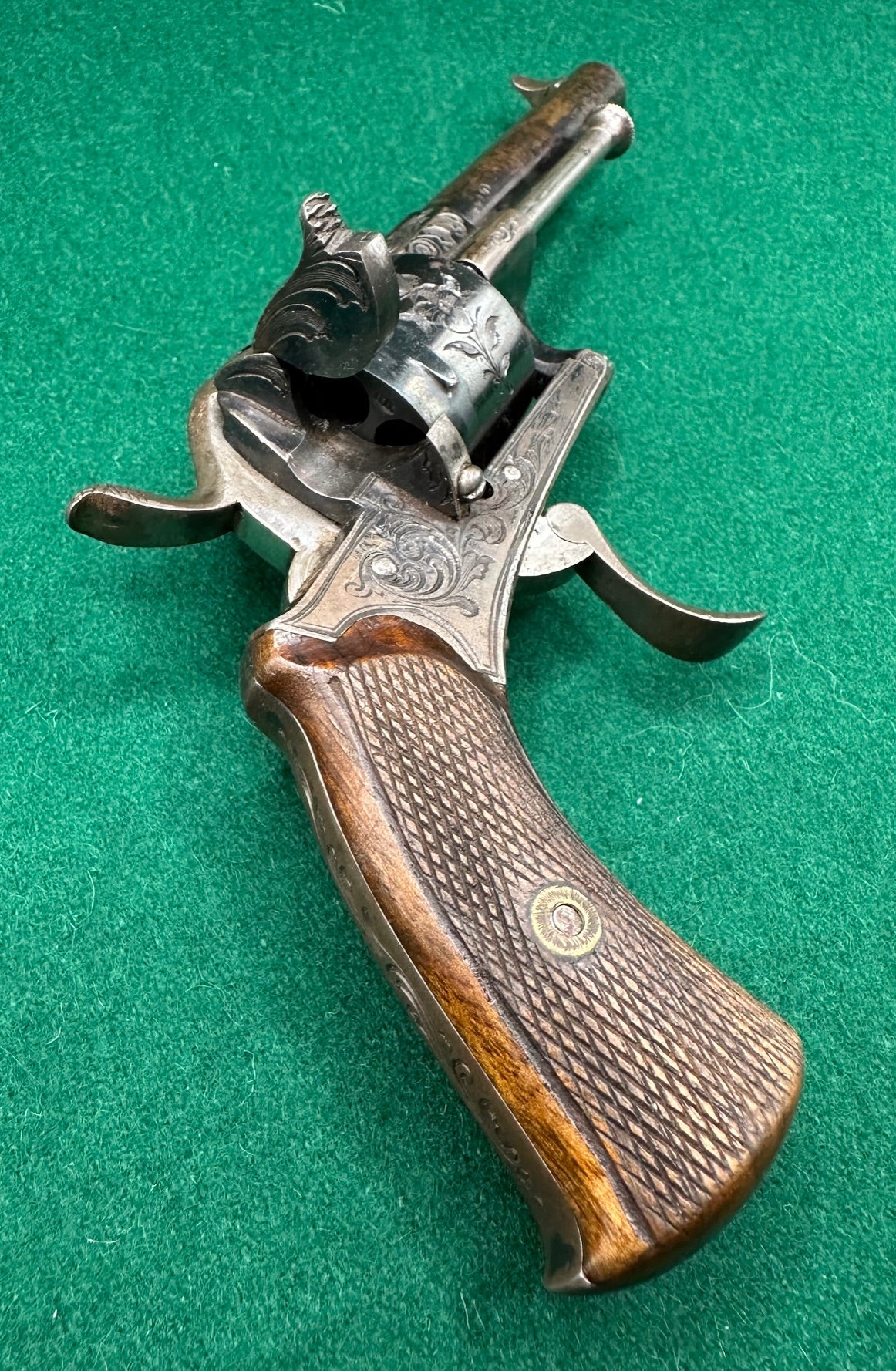 A Very Crisp Blued 7mm Pocket Pinfire Revolver