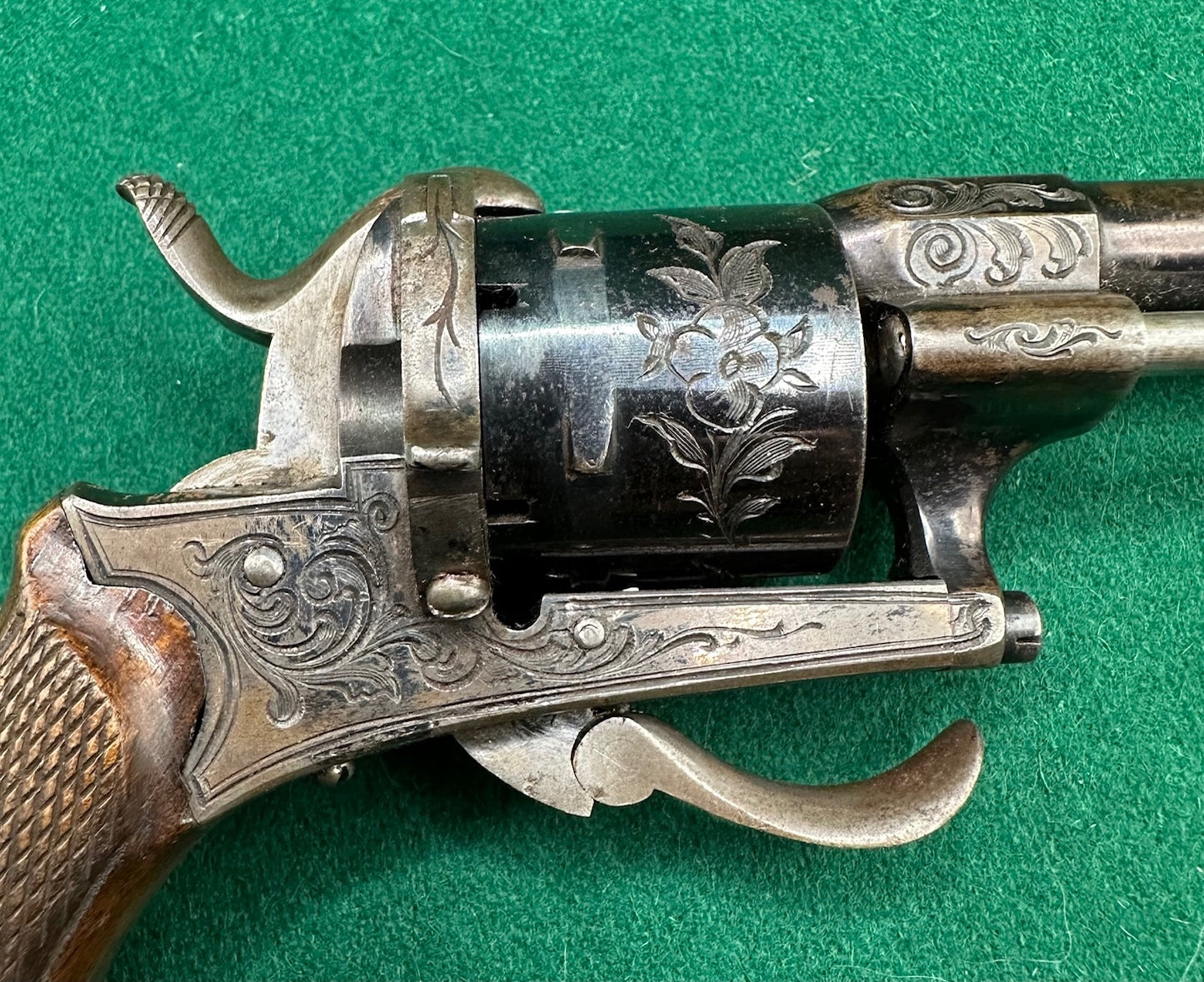 A Very Crisp Blued 7mm Pocket Pinfire Revolver