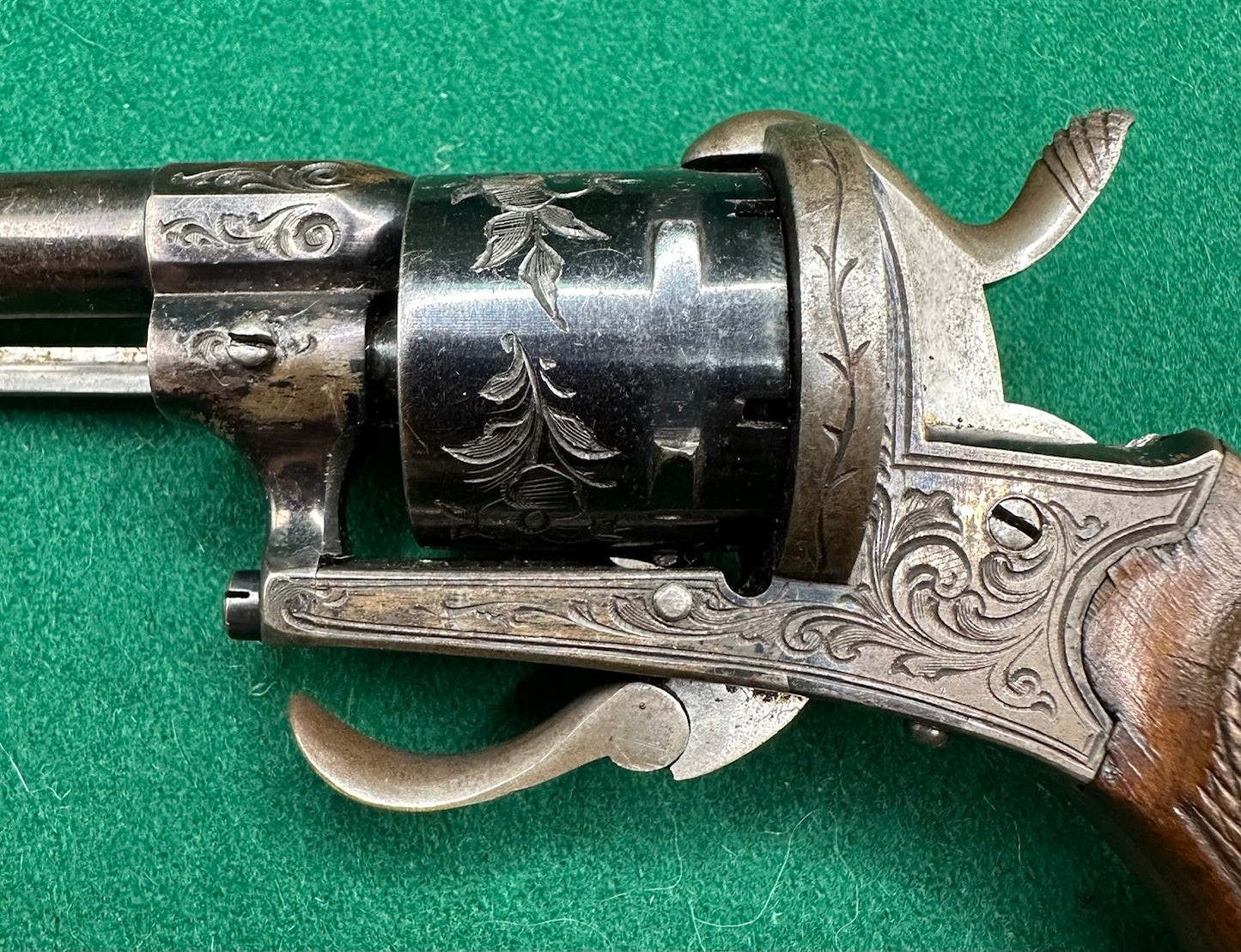 A Very Crisp Blued 7mm Pocket Pinfire Revolver