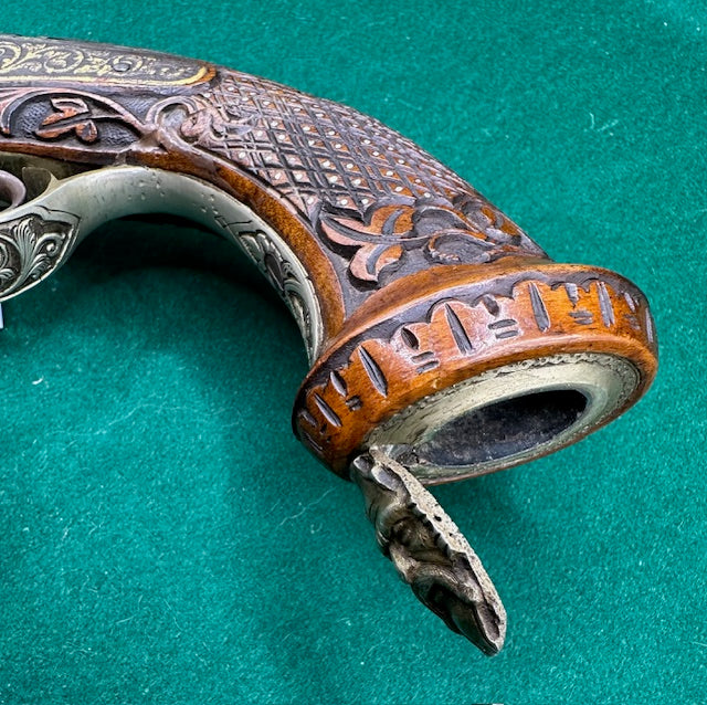 Exhibition Grade Double Barrelled Percussion Cap Pistol