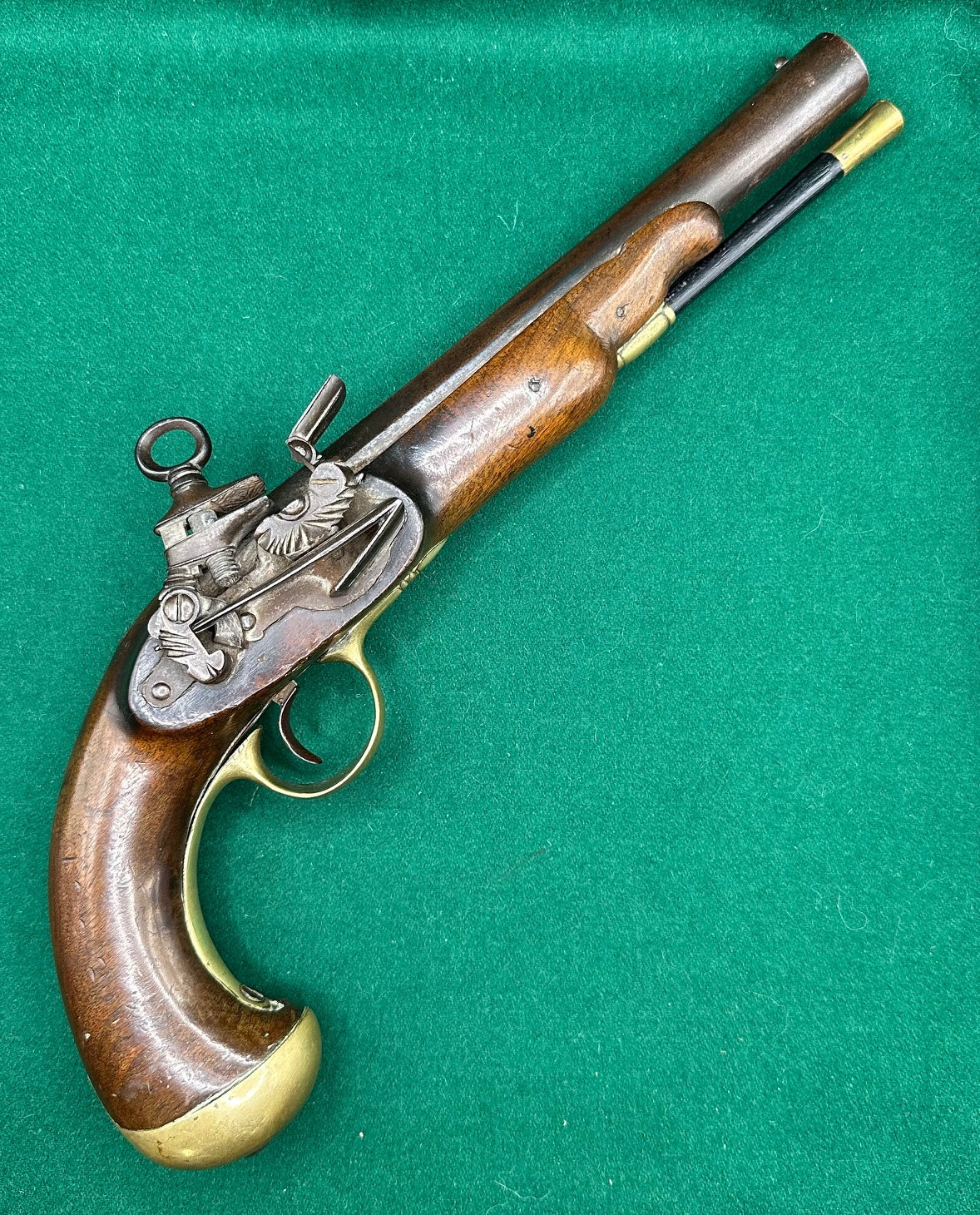 Military Type Spanish Miquelet Lock Holster Pistol