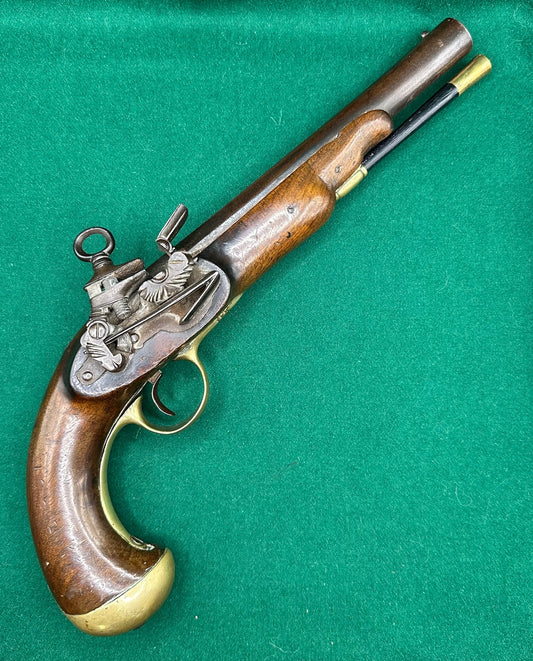 Military Type Spanish Miquelet Lock Holster Pistol