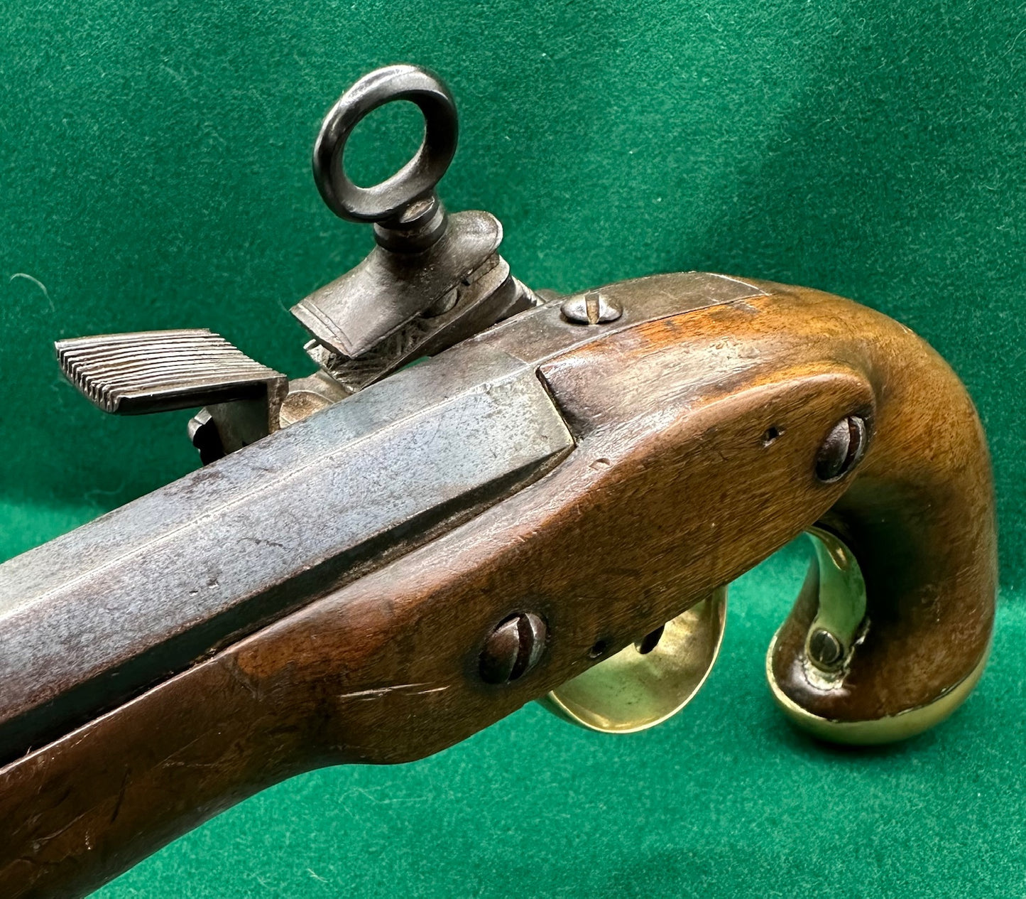 Military Type Spanish Miquelet Lock Holster Pistol