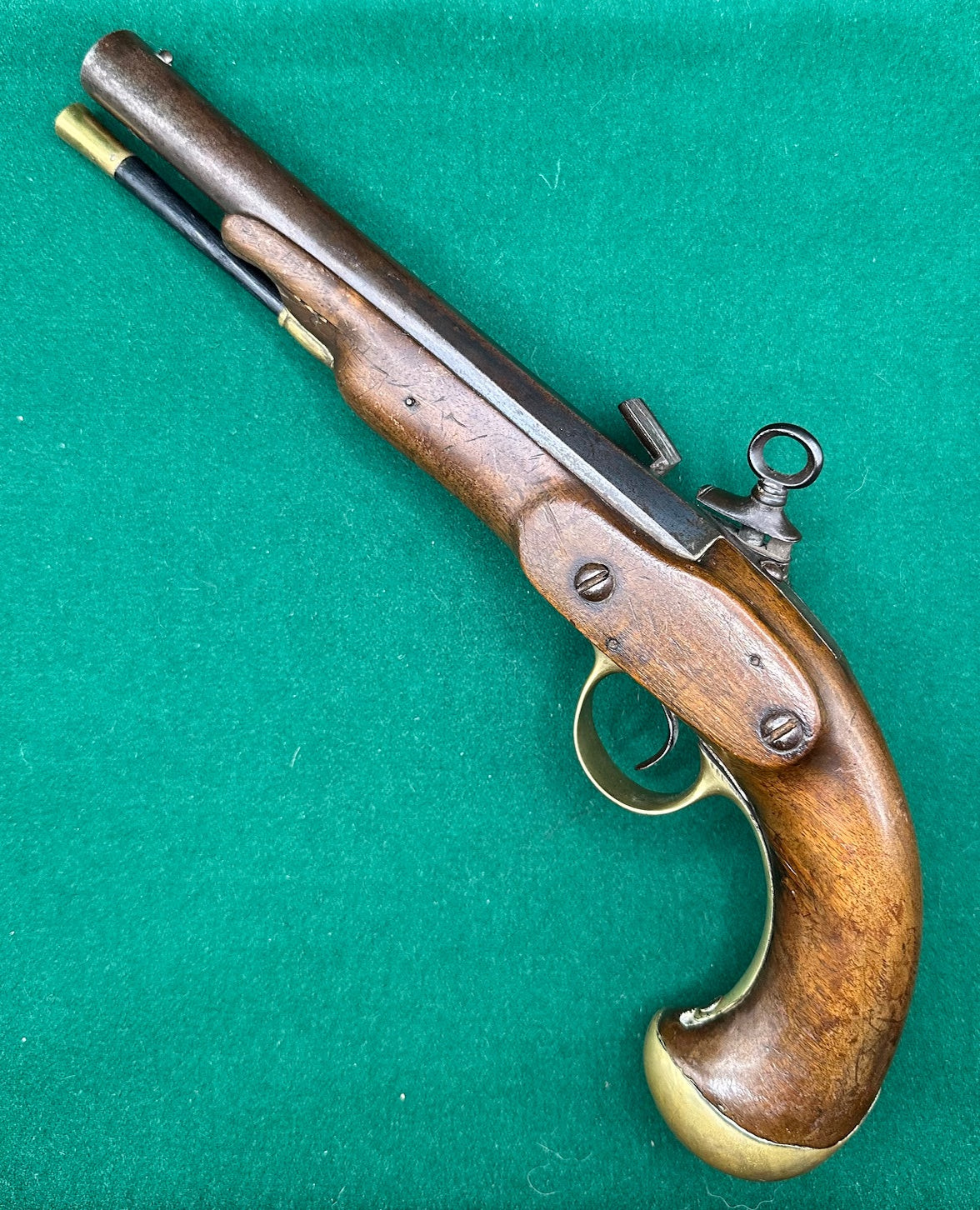 Military Type Spanish Miquelet Lock Holster Pistol