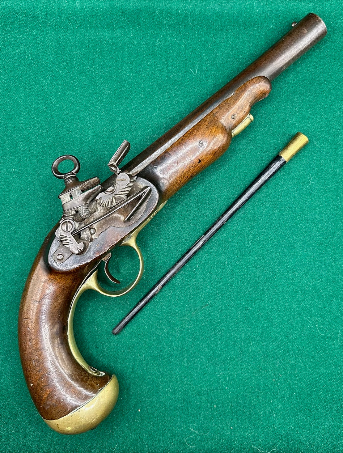 Military Type Spanish Miquelet Lock Holster Pistol