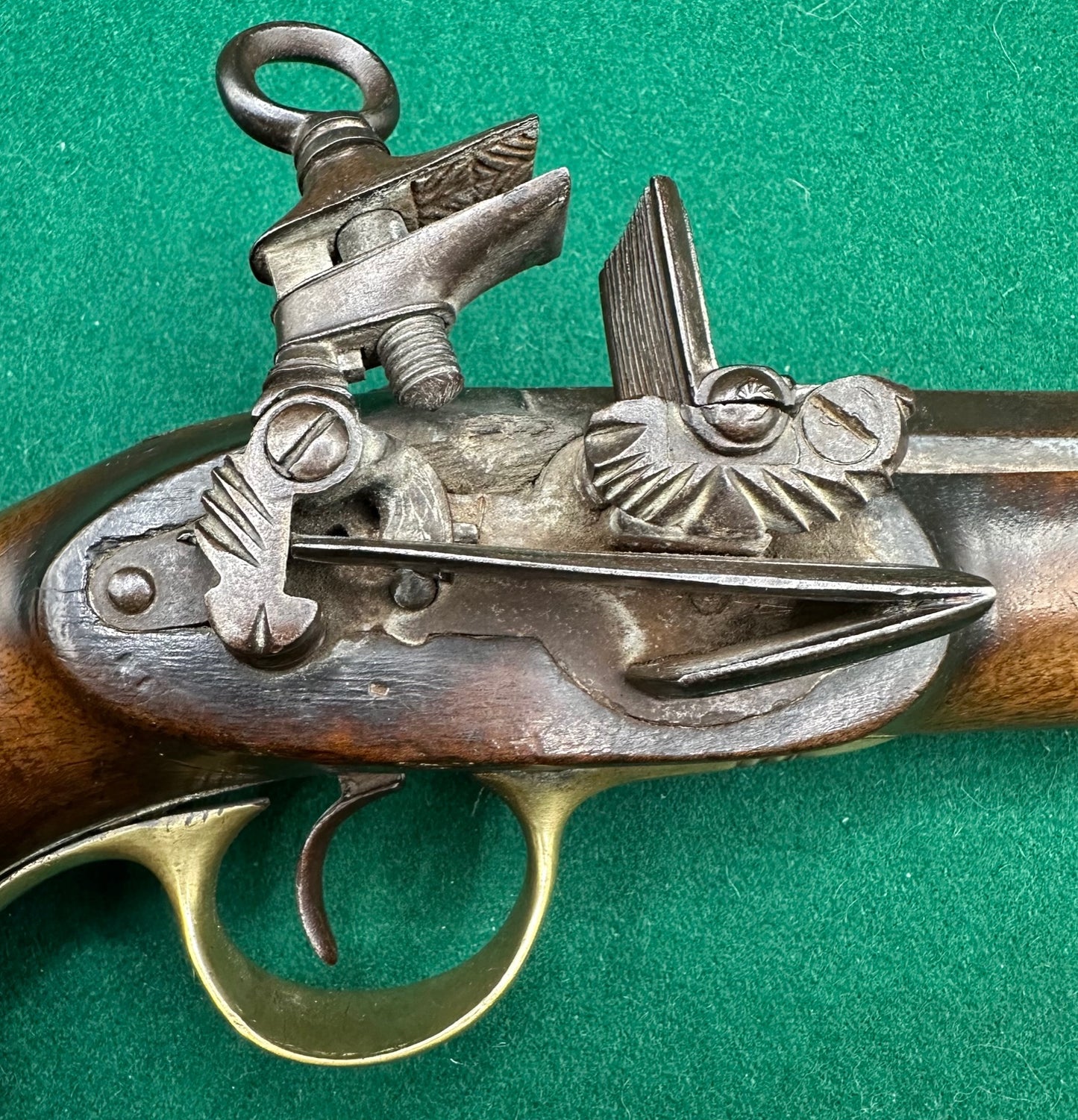 Military Type Spanish Miquelet Lock Holster Pistol