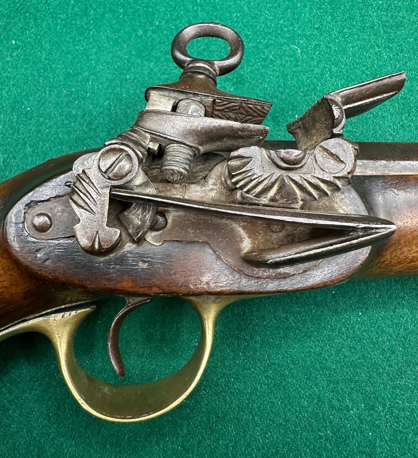 Military Type Spanish Miquelet Lock Holster Pistol