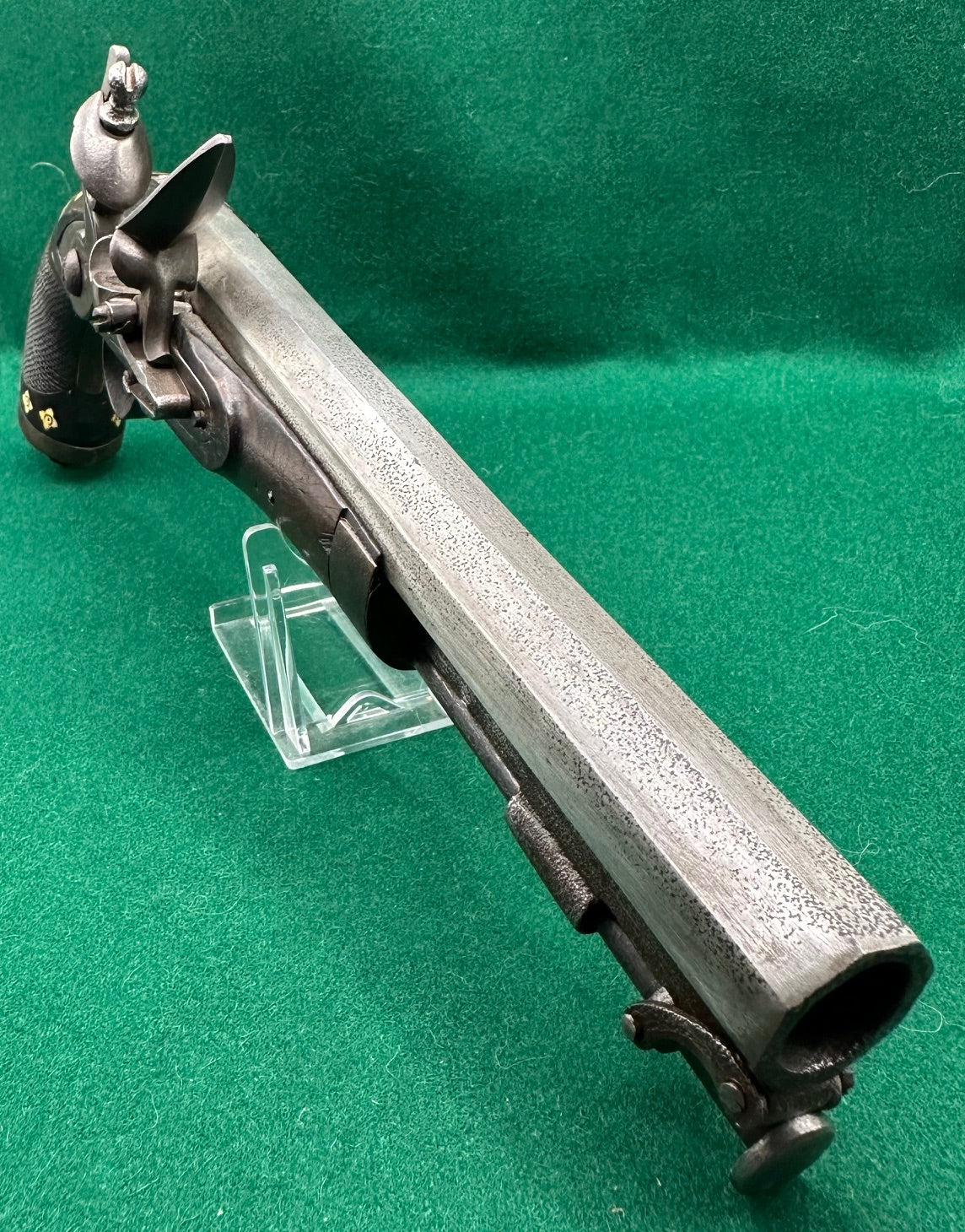 Indian Military Half Stocked Flintlock Pistol