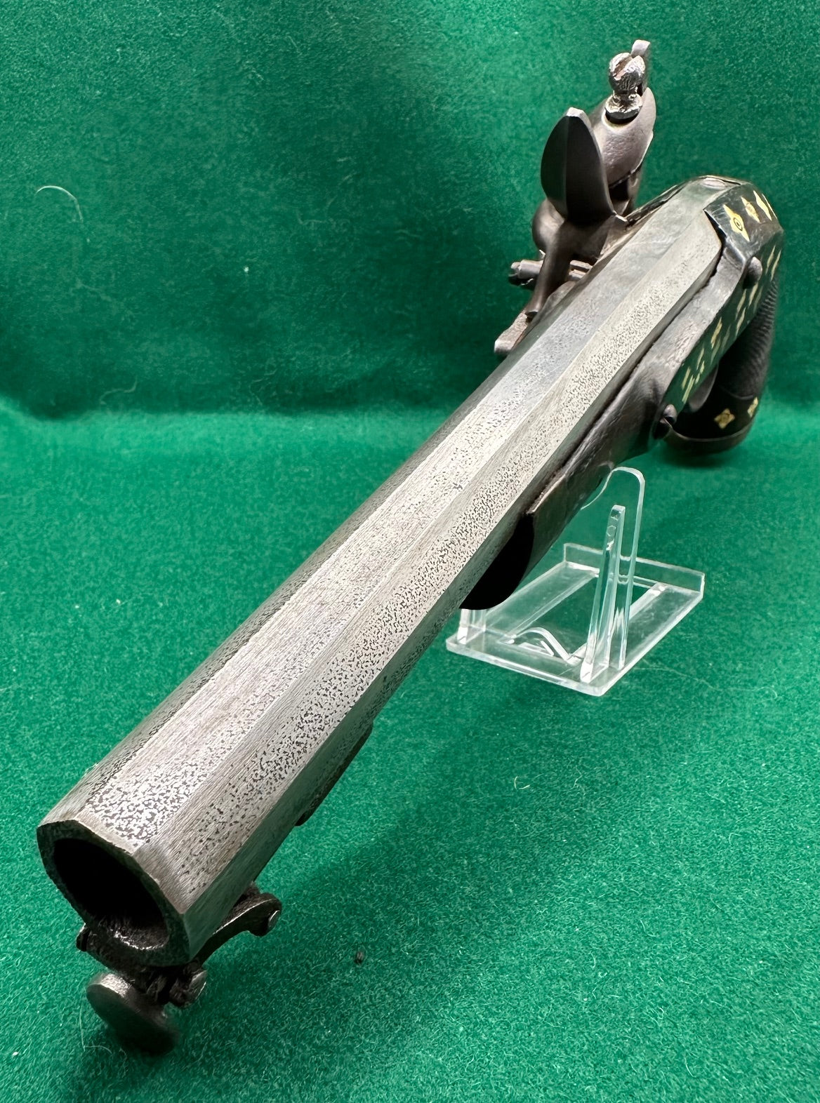 Indian Military Half Stocked Flintlock Pistol
