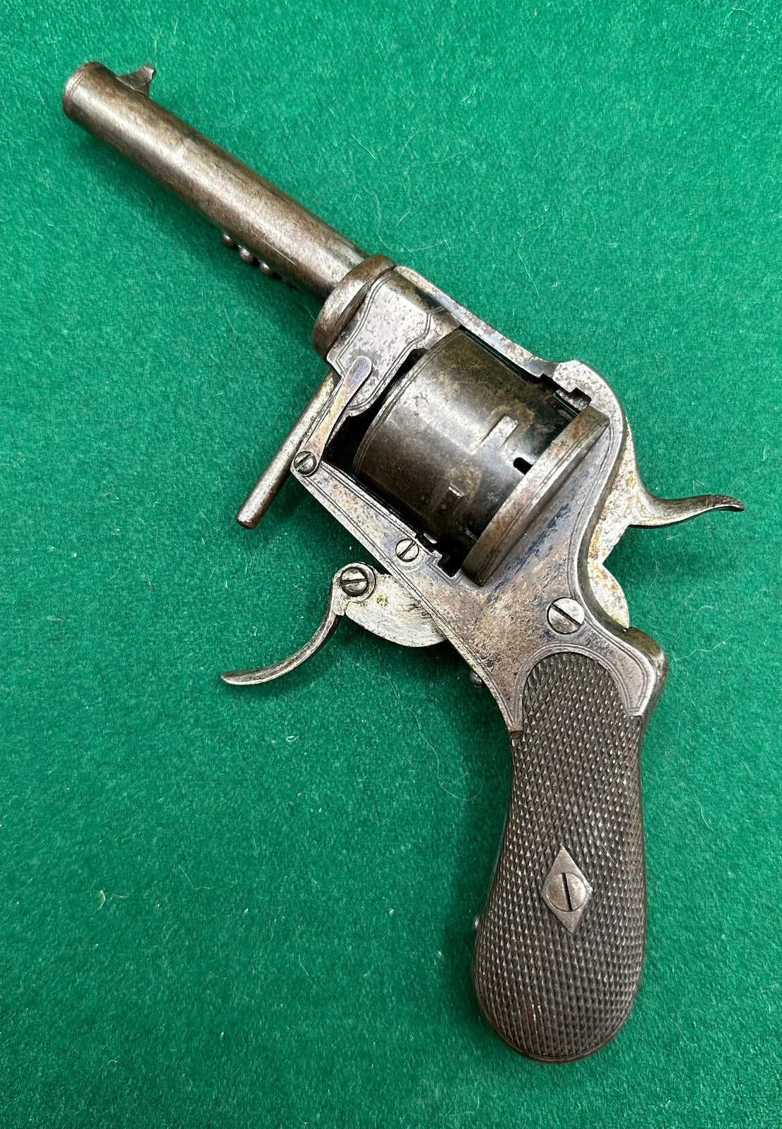 Rare Fagnus Patent English Closed Frame Pinfire Revolver